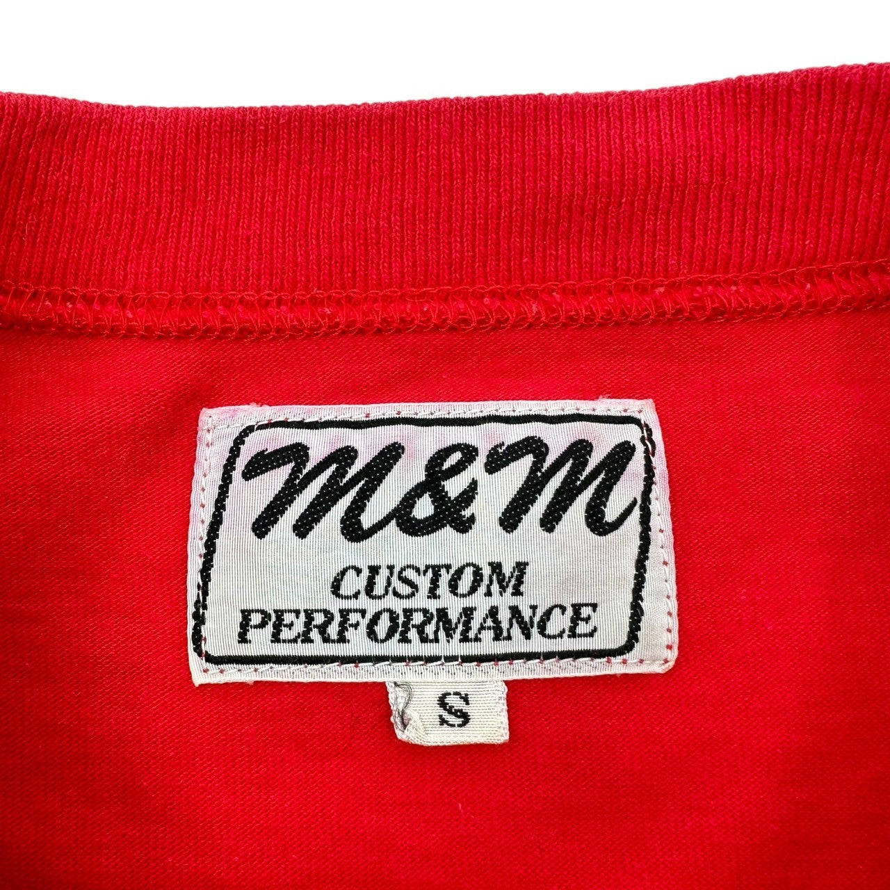 m&m CUSTOM PERFORMANCE(エムアンドエム) One point pocket T-shirt ワンポイント ポケットTシャツ S レッド
