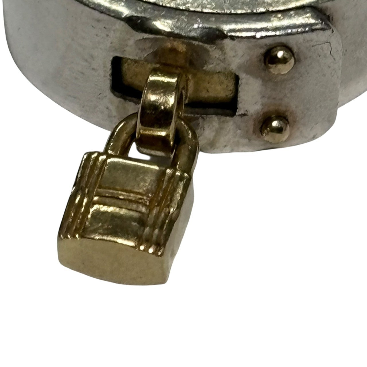 【SALE対象外】HERMES(エルメス) Silver & Gold Kelly Ring シルバー ゴールド コンビ ケリー リング 旧型 53(13号程度) シルバー×ゴールド AG925 × AU750