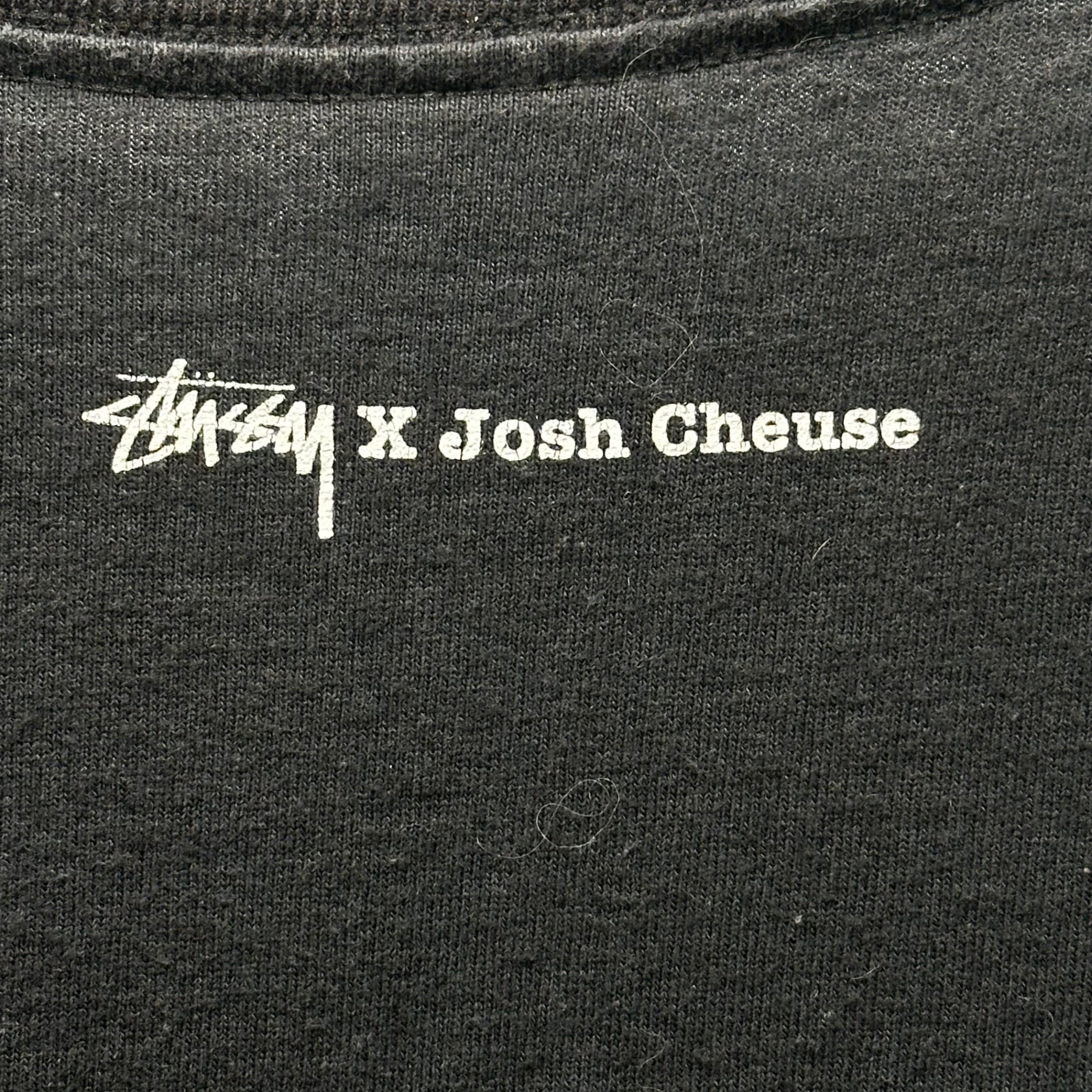 STUSSY(ステューシー) 00's ”X Josh Cheuse” photo print tee ジョシュ チーズ フォトプリント Tシャツ L ブラック OLD