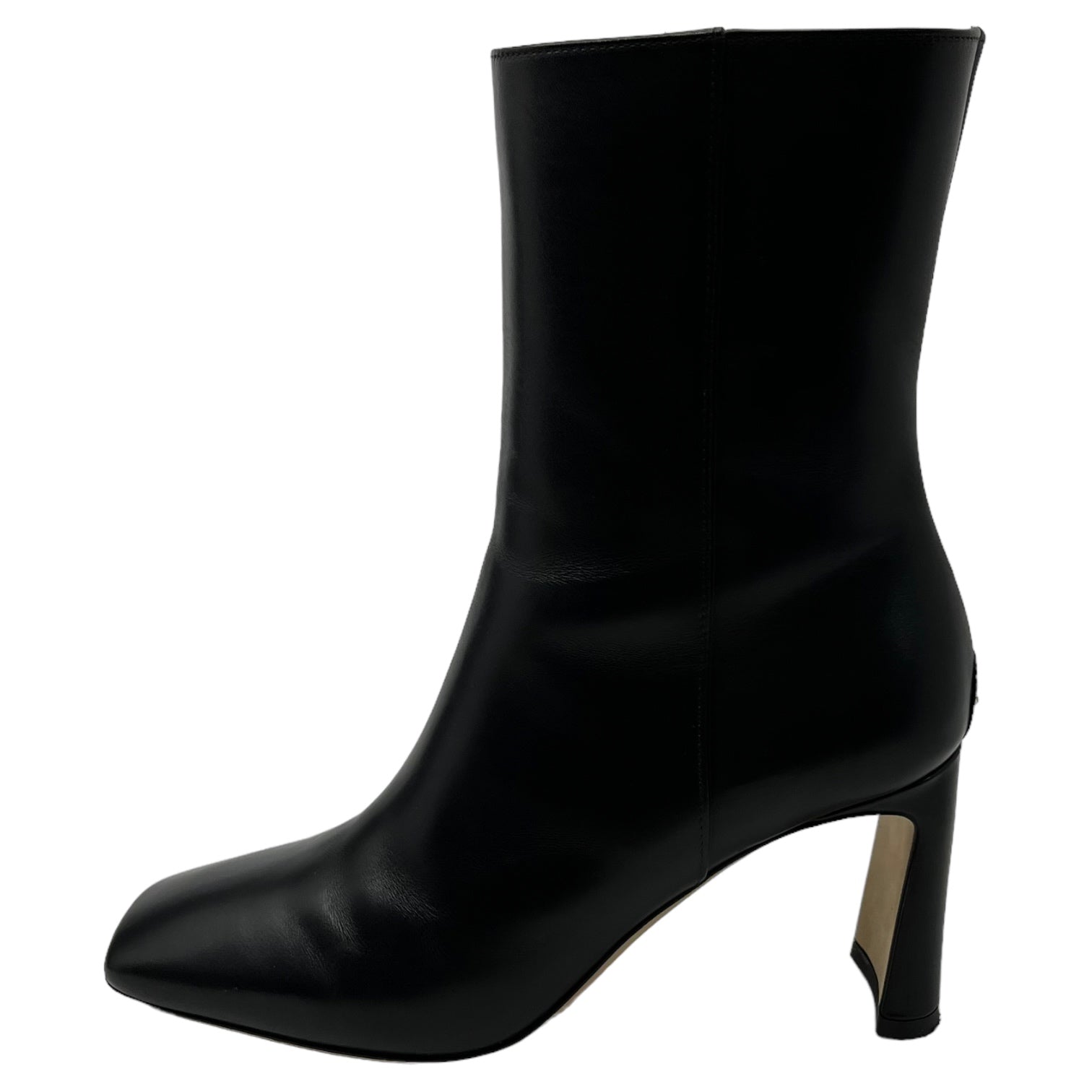 JIMMY CHOO(ジミーチュウ) KINSEY AB 75 / 37 レザー ヒール ブール CFL 231 37(23.5~24cm程度) ブラック