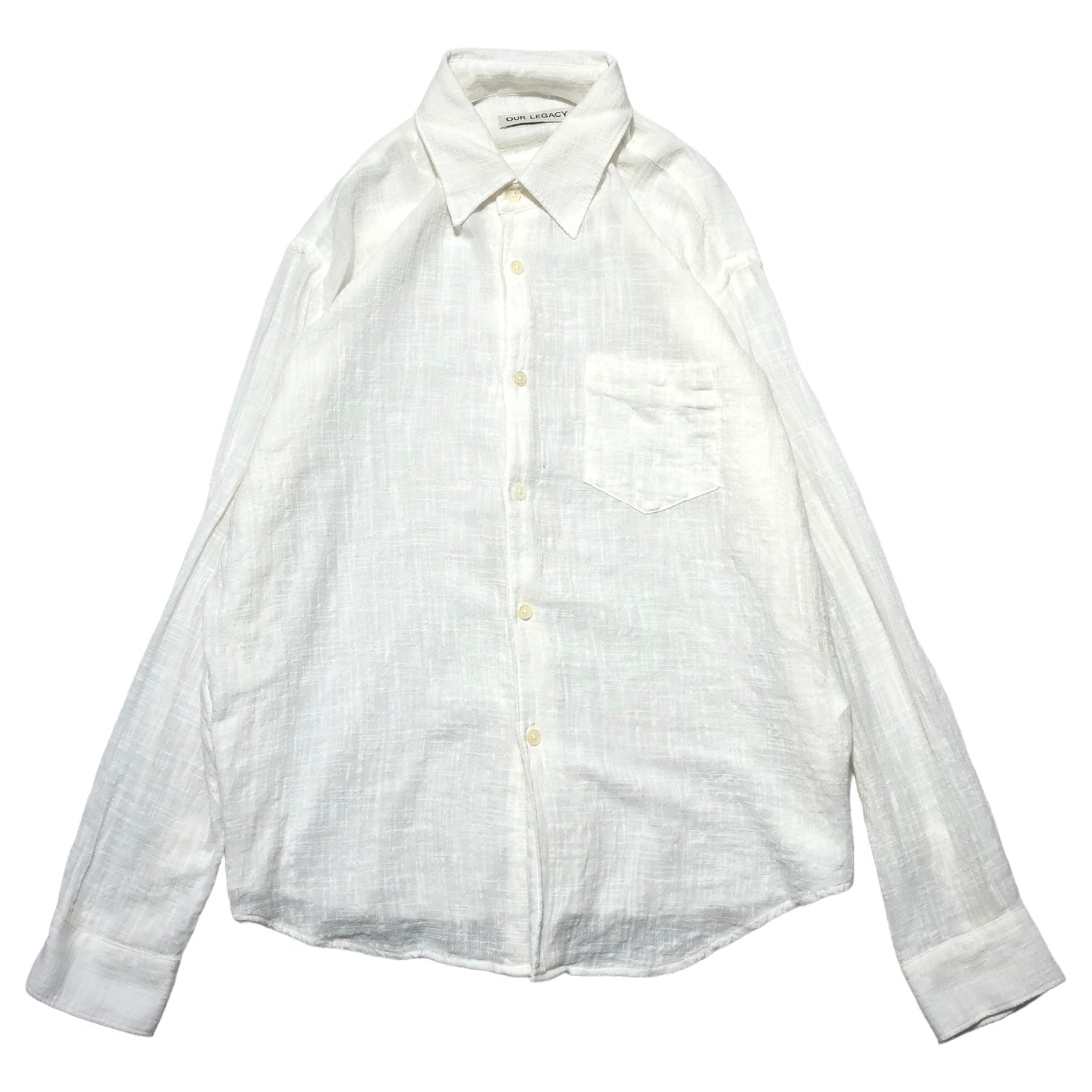 OUR LEGACY(アワーレガシー) COCO shirt ココ シャツ M2222CW 46(M程度) ホワイト 長袖 シアー