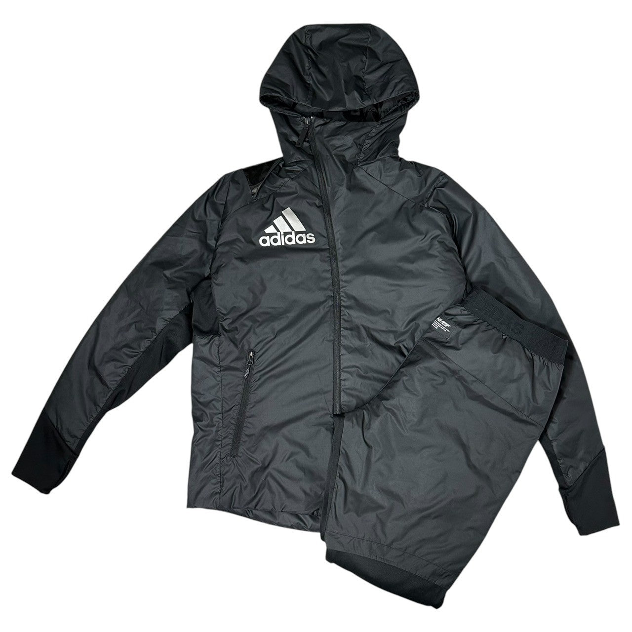 adidas(アディダス) 5T top padded jacket set up 中綿 ジャケット セットアップ FS3748 FS3752 S ブラック パンツ ジャージ スポーツウェア 野球 サッカー ランニング