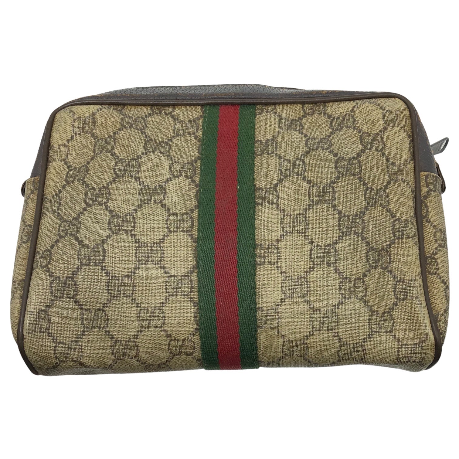 GUCCI(グッチ) Sherry line GG canvas clutch bag シェリーライン GG キャンバス クラッチ バッグ 010・373. ベージュ OLD GUCCI セカンド ポーチ