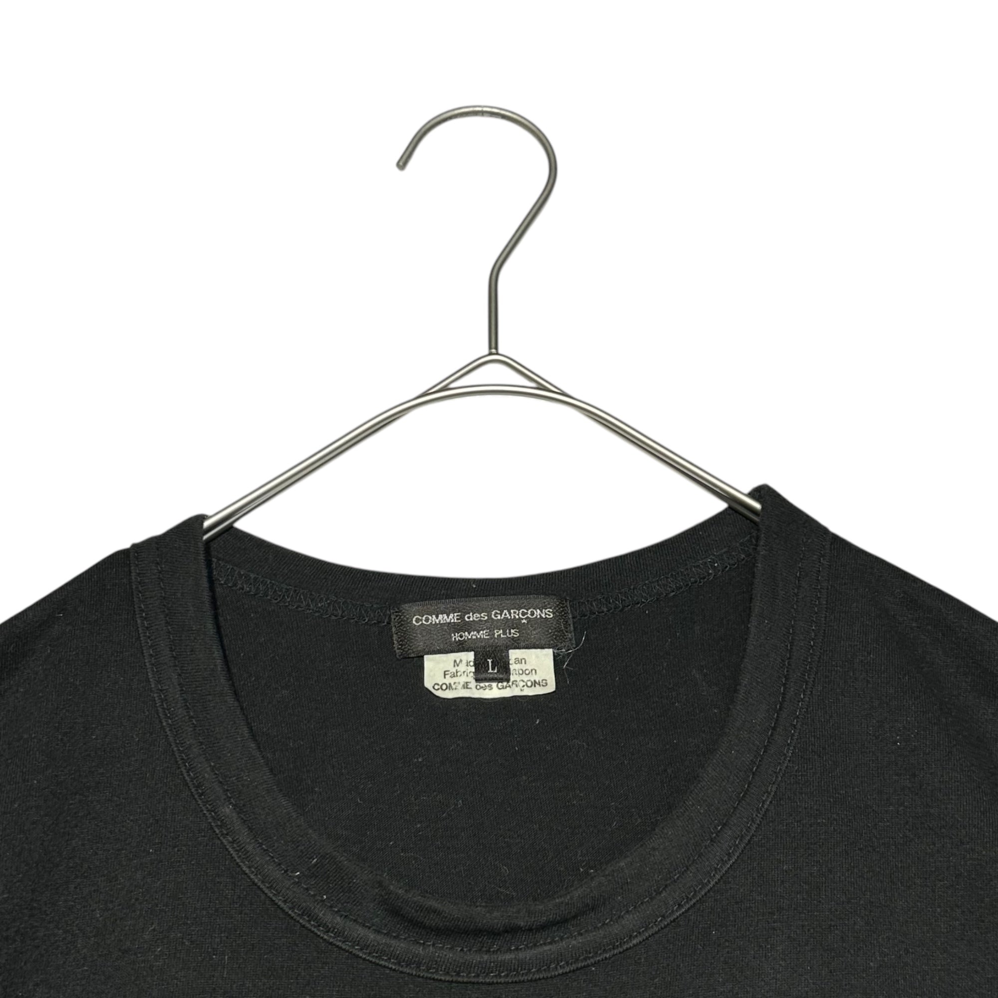 COMME des GARCONS HOMME PLUS(コムデギャルソンオムプリュス) 22SS 花の存在期 Floral embroidery S/S T-shirt フローラル 刺繍 半袖 Tシャツ PI-T025 L ブラック