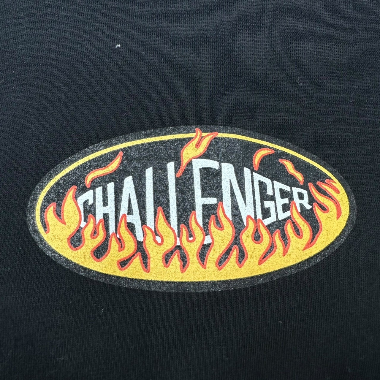 CHALLENGER(チャレンジャー) Fire logo short sleeve T-shirt ファイヤー ロゴ 半袖 Tシャツ XXL ブラック