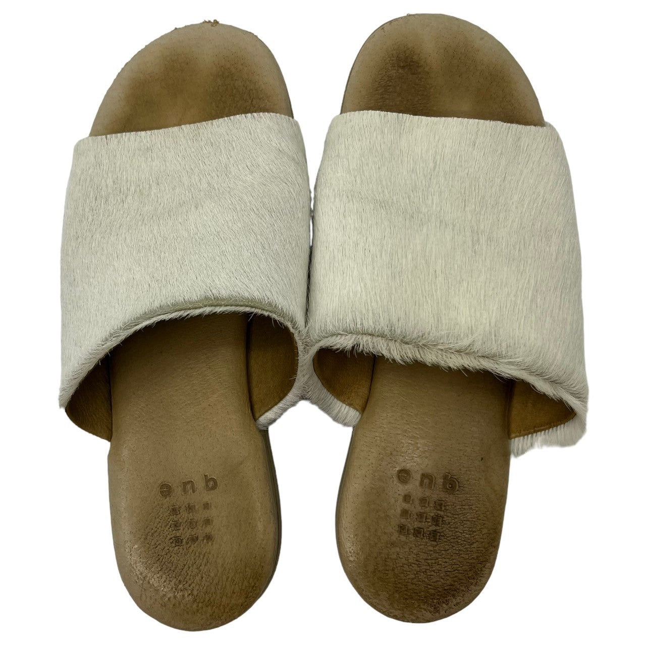 que(キュー) ハラコサンダル アイボリー