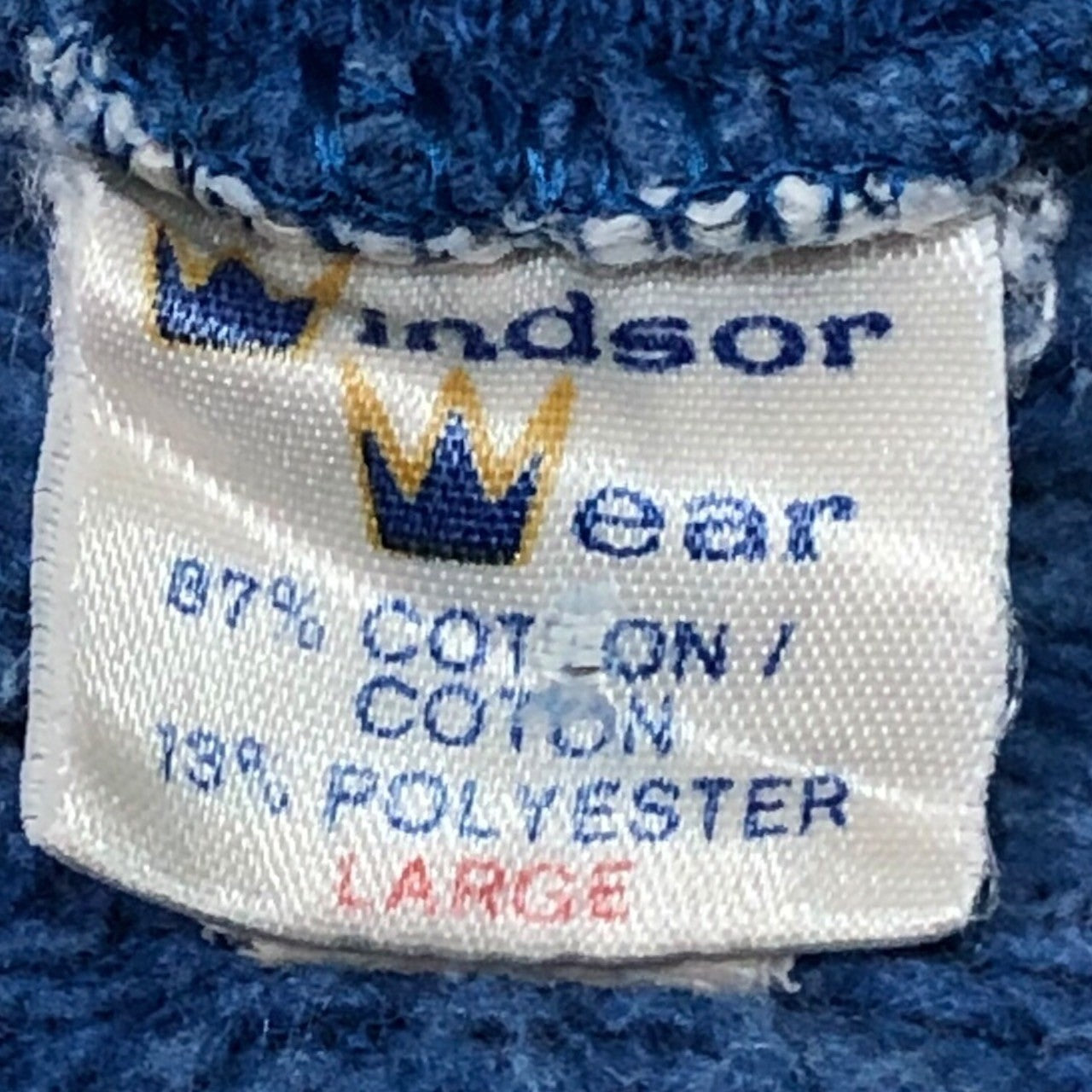 Windsor Wear(ウィンザーウェア) 60's ~ 70's vintage hoodie ヴィンテージ パーカー フーディー スウェット L ブルー 推定60年代~70年代 カナダ製 軍支給ブランド