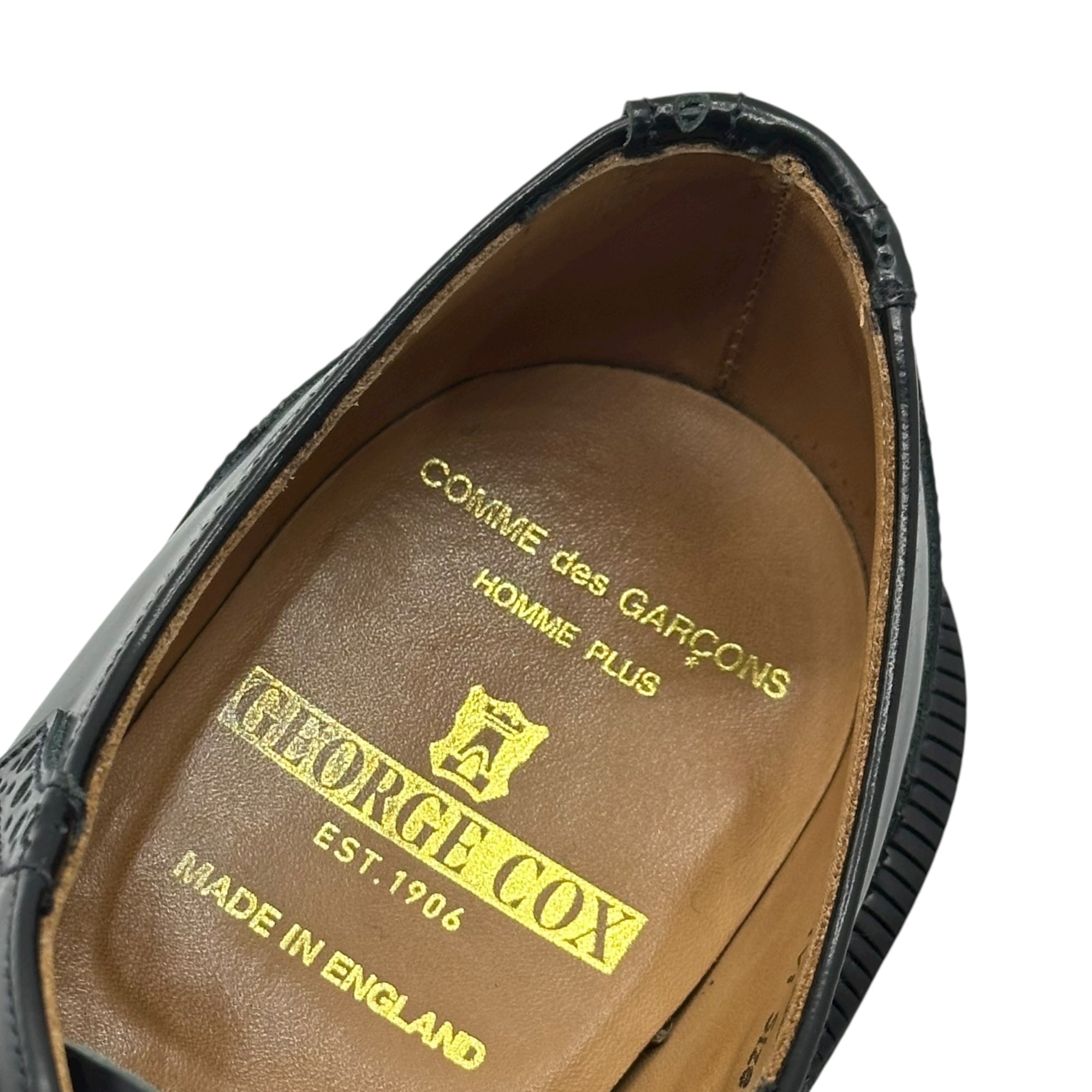 COMME des GARCONS HOMME PLUS × GEORGE COX(コムデギャルソンオムプリュス × ジョージコックス) 24AW Brogue Monk SHOES コムデギャルソンオムプリュス ジョージコックス モンクストラップシューズ ラバーソール 15491 UK9(28.0cm程度) ブラック