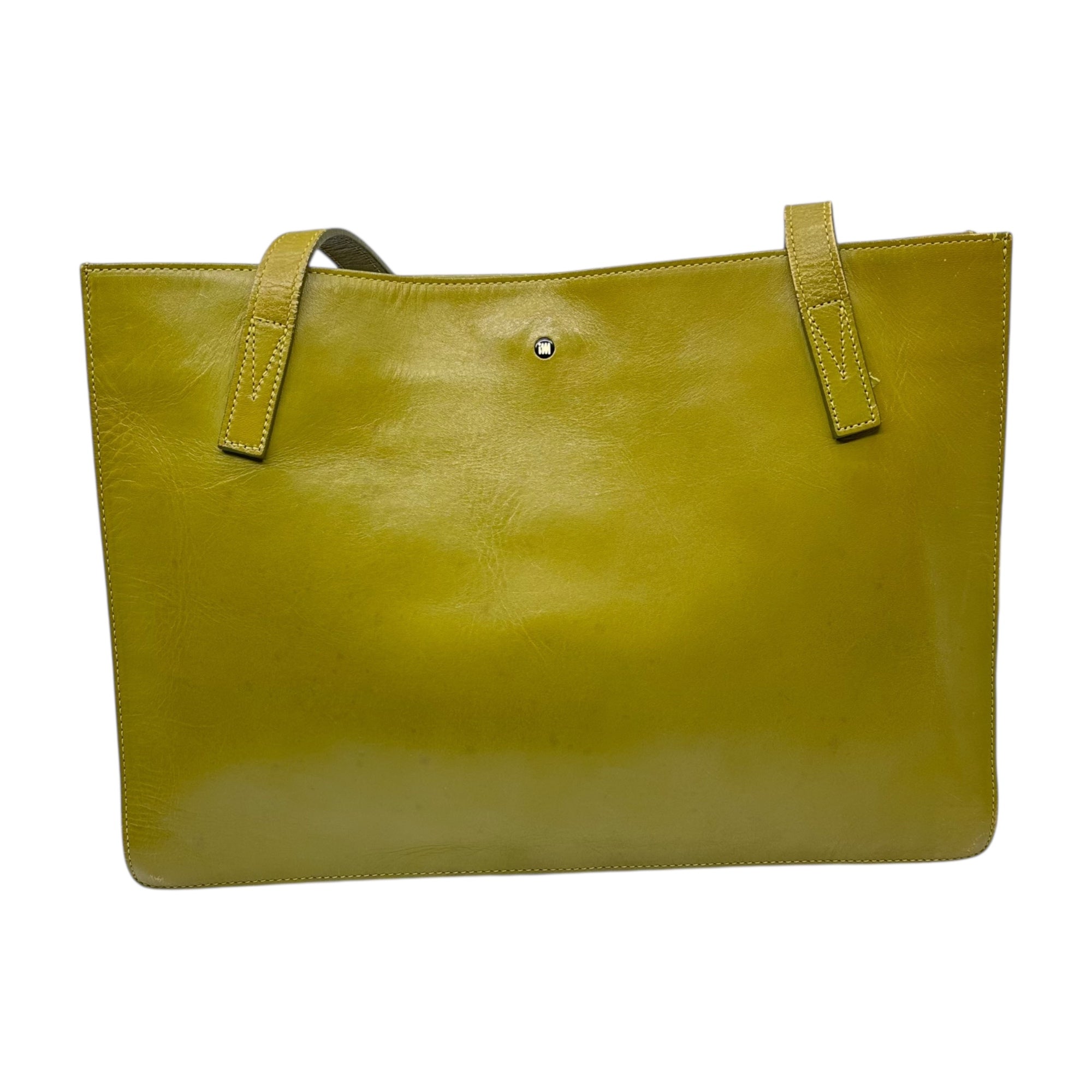 IM ISSEY MIYAKE(アイム イッセイミヤケ) Patent leather tote bag パテント レザー トートバッグ カーキ