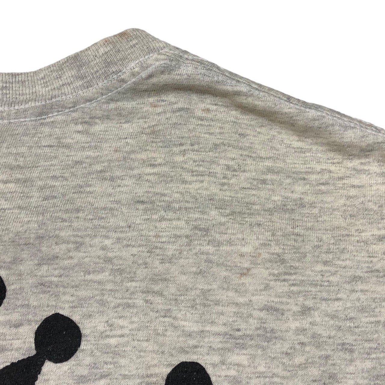 STUSSY(ステューシー) 90’s OLD SKOOL 1992 crown オールドスクール 王冠 Tシャツ 黒タグ SIZE L ライトグレー×ブラック 90年代 OLD STUSSY ショーンフォント