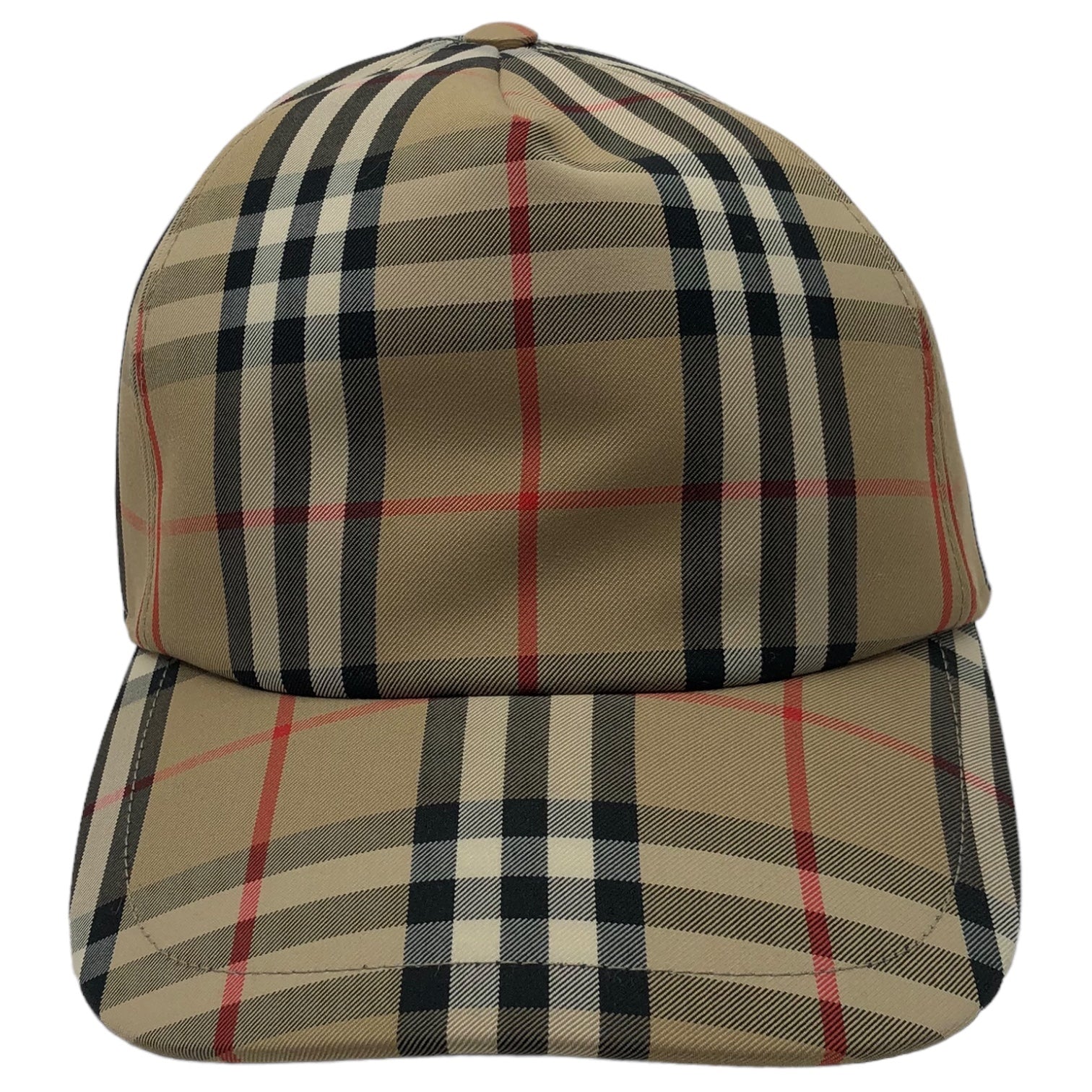 BURBERRY(バーバリー) 21SS Buberry check cap バーバリーチェック キャップ 8026929/70F L ベージュ×ブラック×レッド