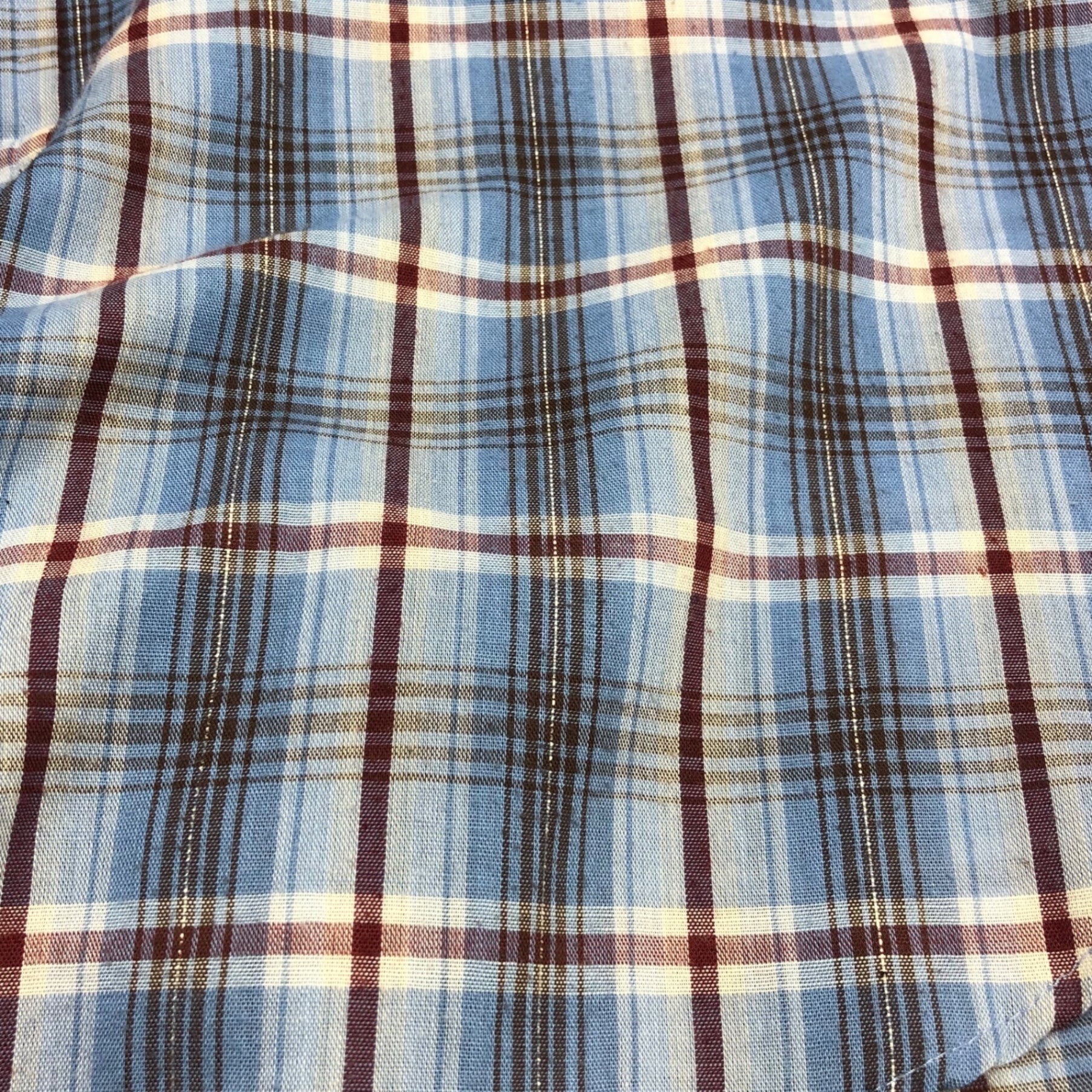 Levi's(リーバイス) 70’s western check shirt ウエスタン チェック シャツ 60648-2319 XL スカイブルー ヴィンテージ 70年代