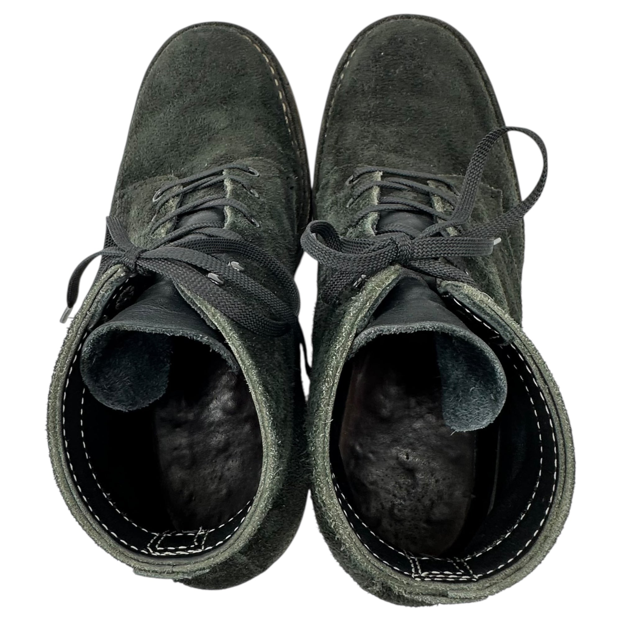 WHITE’S BOOTS(ホワイツブーツ) Semi-dress Lace-up Boots セミドレス レースアップ ブーツ スウェード スエード 9 1/2 E(27.5~28.0cm程度) ブラック スウェード × レザー コンビ