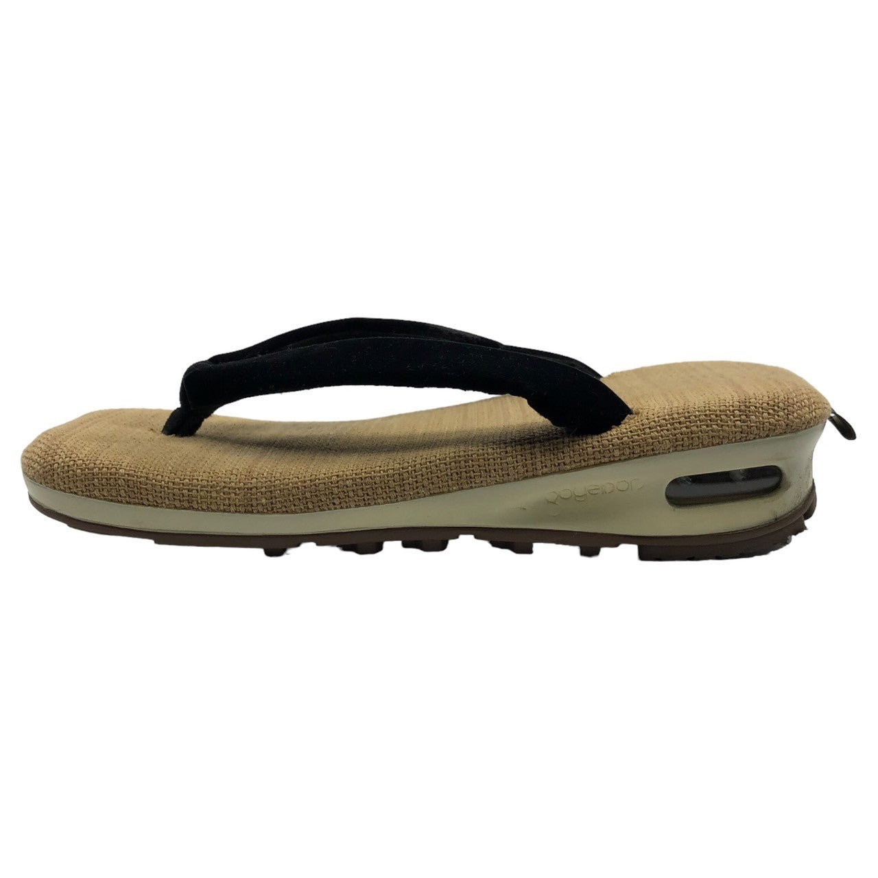 goyemon(ゴエモン) 雪駄×スニーカー「unda-雲駄-」/ SETTA × SNEAKER “ unda ” M ナチュラル×ブラック 箱付 サンダル