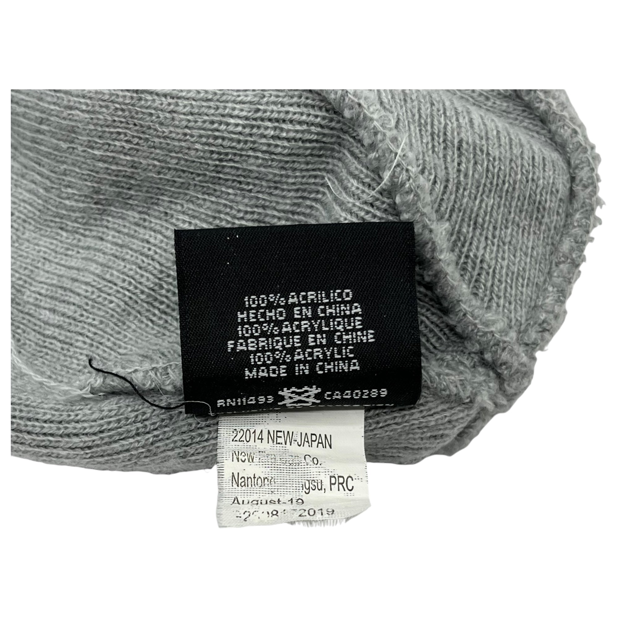 SUPREME×NEW ERA(シュプリーム×ニューエラ) Box Logo Beanie bandana ボックスロゴ ビーニー バンダナ グレー×ネイビー