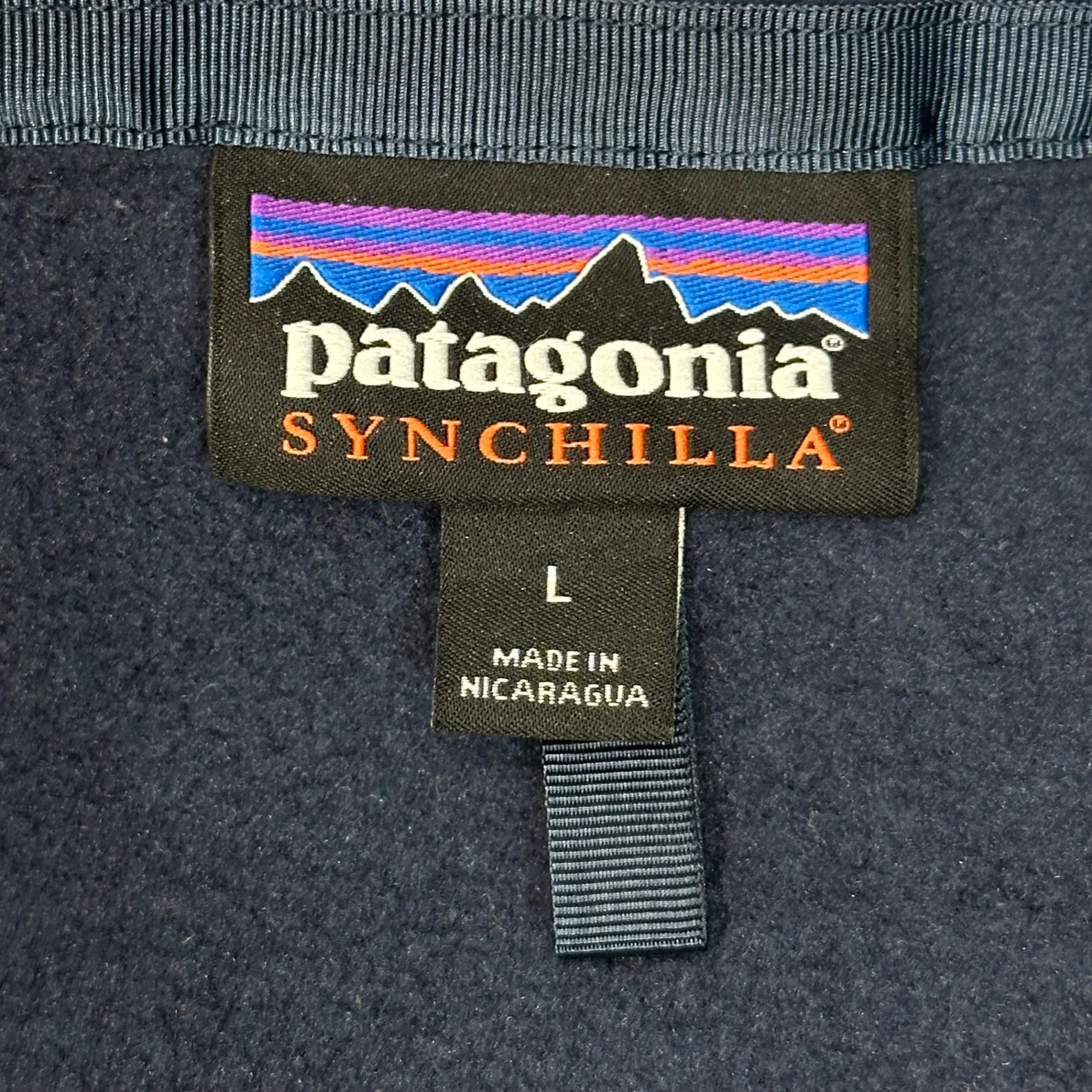 Patagonia(パタゴニア) Classic Synchilla Vest シンチラ フリース ベスト 23010 L ネイビー MACQUARIE 企業物