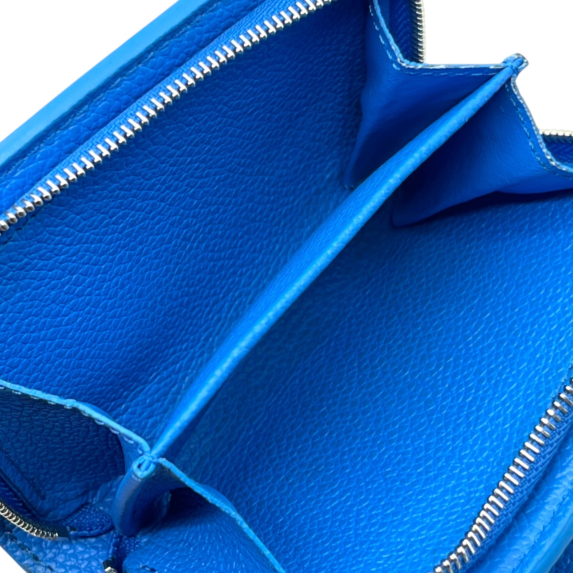 LOUIS VUITTON×草間彌生(ルイヴィトン×クサマヤヨイ) Portefeuille Claire ポルトフォイユ クレア M82104 ブルー×ホワイト ノグラムアンプラント 二つ折り財布 コラボ ドット柄