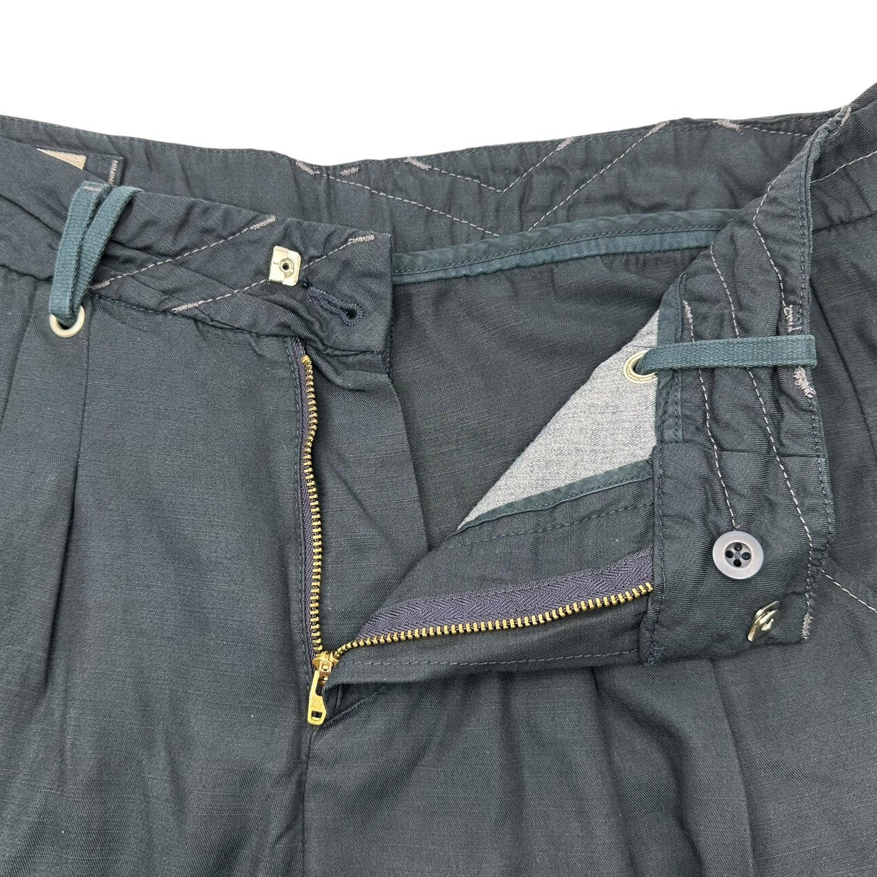 MARITHE FRANCOIS GIRBAUD(マリテフランソワジルボー) 00's Tapered Cropped Pants テーパード クロップド パンツ F6-2727 L ネイビー