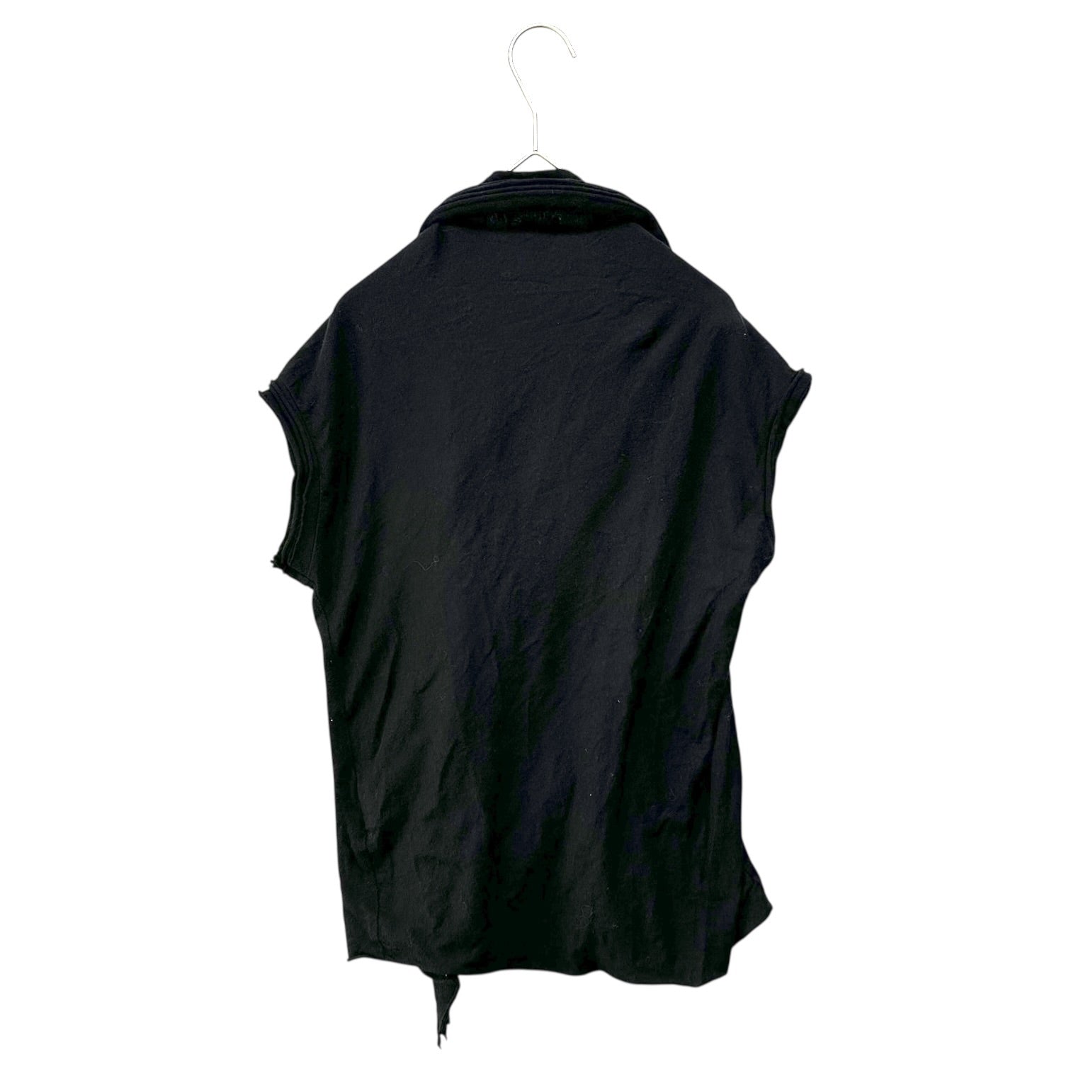 Y's(ワイズ) “Layered” S/S U-Neck Knit Top 「重ね」 ショートスリーブ Uネック カットソー YI-T03-073 3(L程度) ブラック