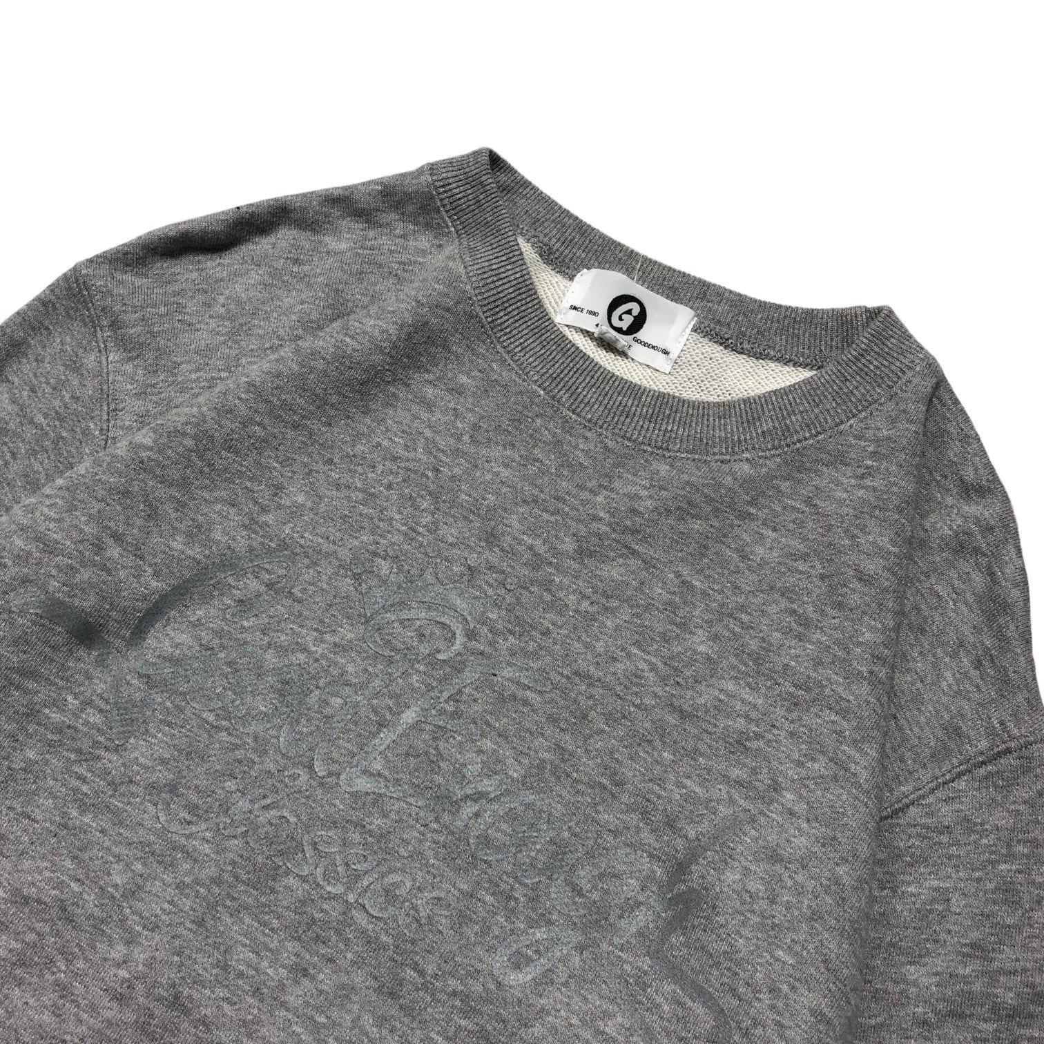 GOODENOUGH(グッドイナフ) 14AW ROUND BODY CLASSICS CREW ラウンドボディ クラシック クルーネック スウェット GE-144008 S グレー