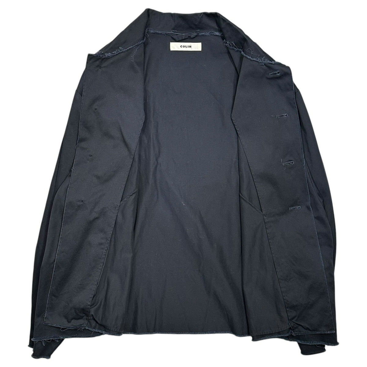 COLIN(コリン) COLIN:Benjamin CUT OFF HALF TRENCH BLOUSON / Benjamin カットオフ ミリタリー ハーフ トレンチ ブルゾン M ネイビー ジャケット