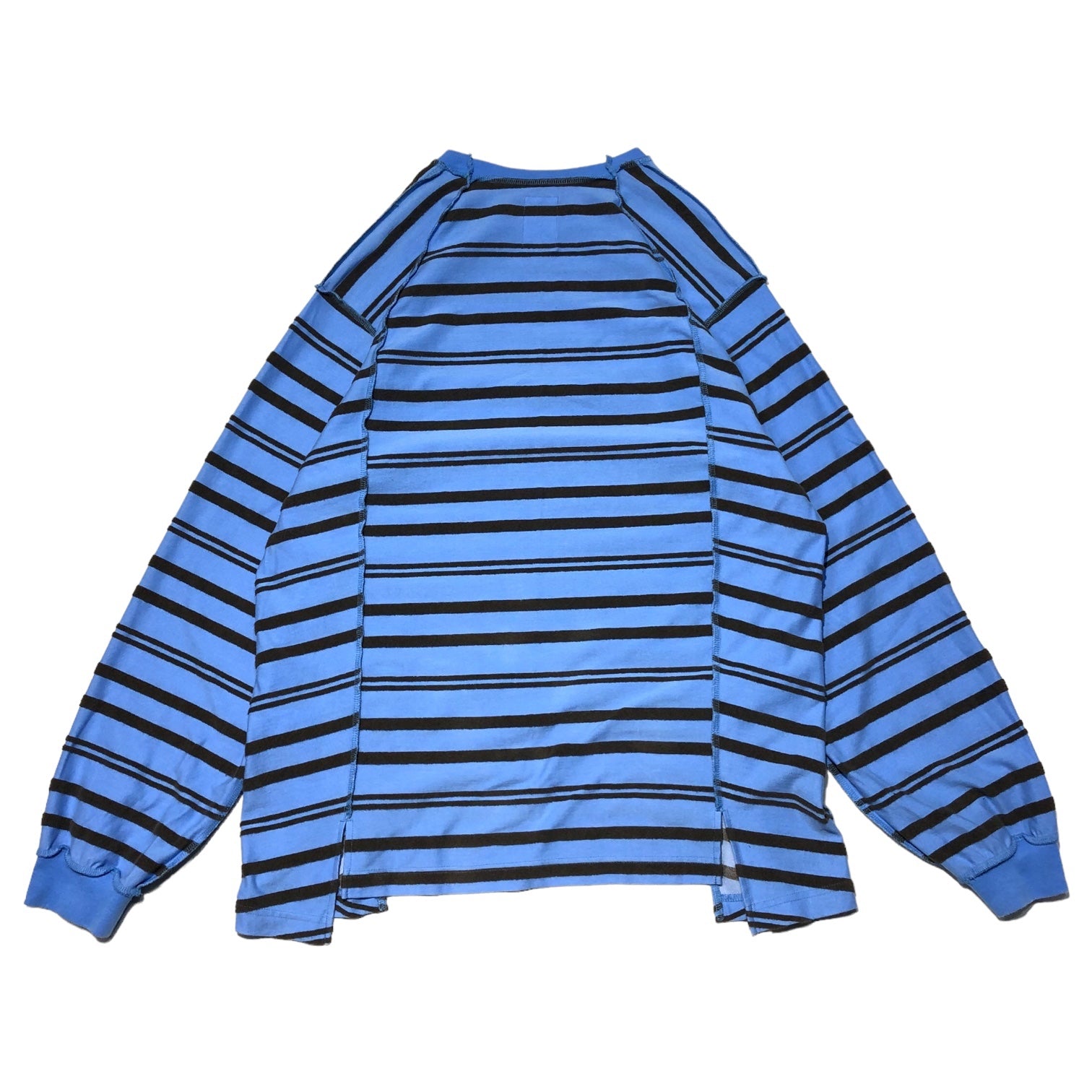 Name.(ネーム) 21SS INSIDE OUT MULTI STRIPE L/S TEE インサイド アウト マルチ スプライト Tシャツ NMCU-21SS-009 0(FREE) ブルー×ブラック