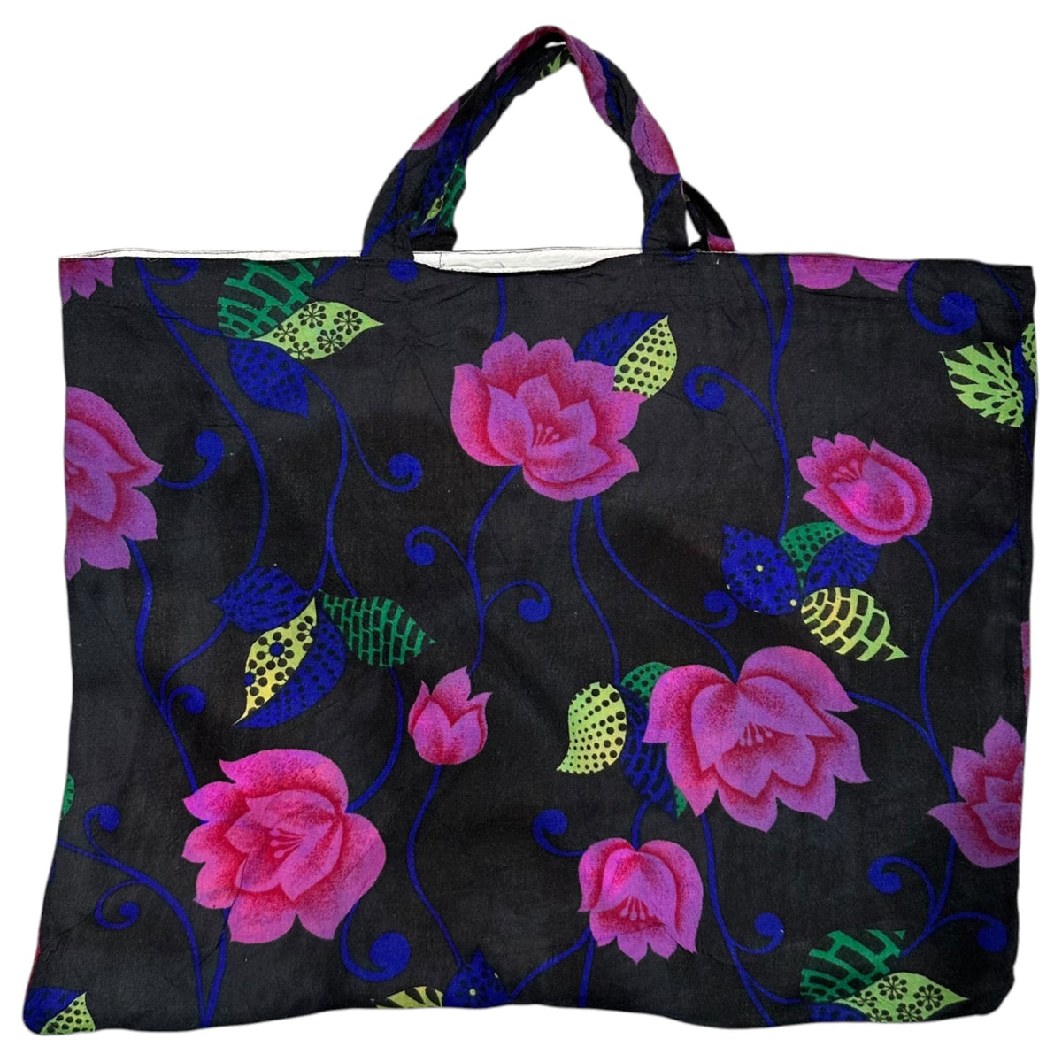 COMME des GARCONS(コムデギャルソン) Aoyama Original Flower Tote Bag 青山限定 フラワー トート バッグ KK312010 ブラック×ピンク