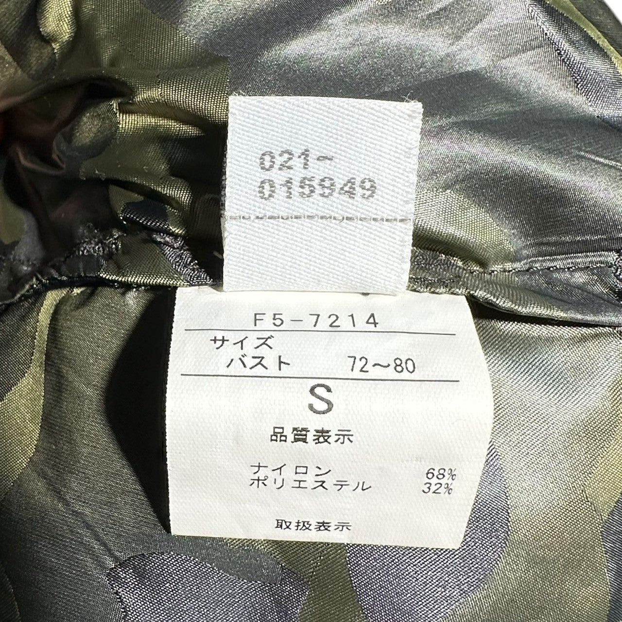 MARITHE FRANCOIS GIRBAUD(マリテフランソワジルボー) 00's Camo Nylon Gimmick Mod Coat カモ ナイロン ギミック モッズ コート F5-7214 S グリーン Y2K アーカイブ