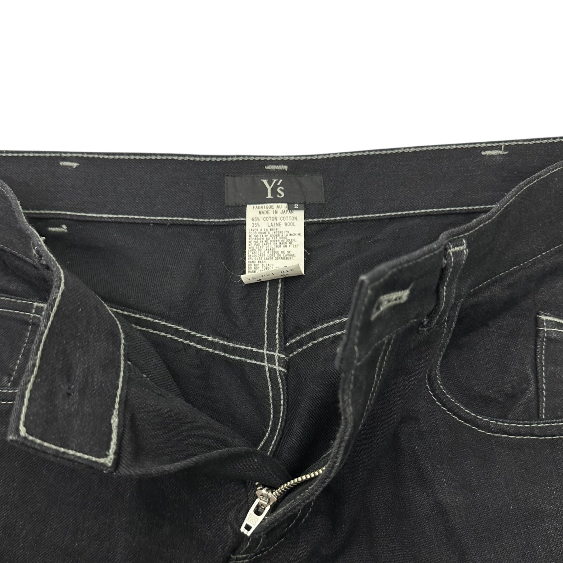 Y's(ワイズ) Pocket Zip Denim Pants ポケットジップ デニム パンツ YE-P01-05 2(M程度) インディゴ