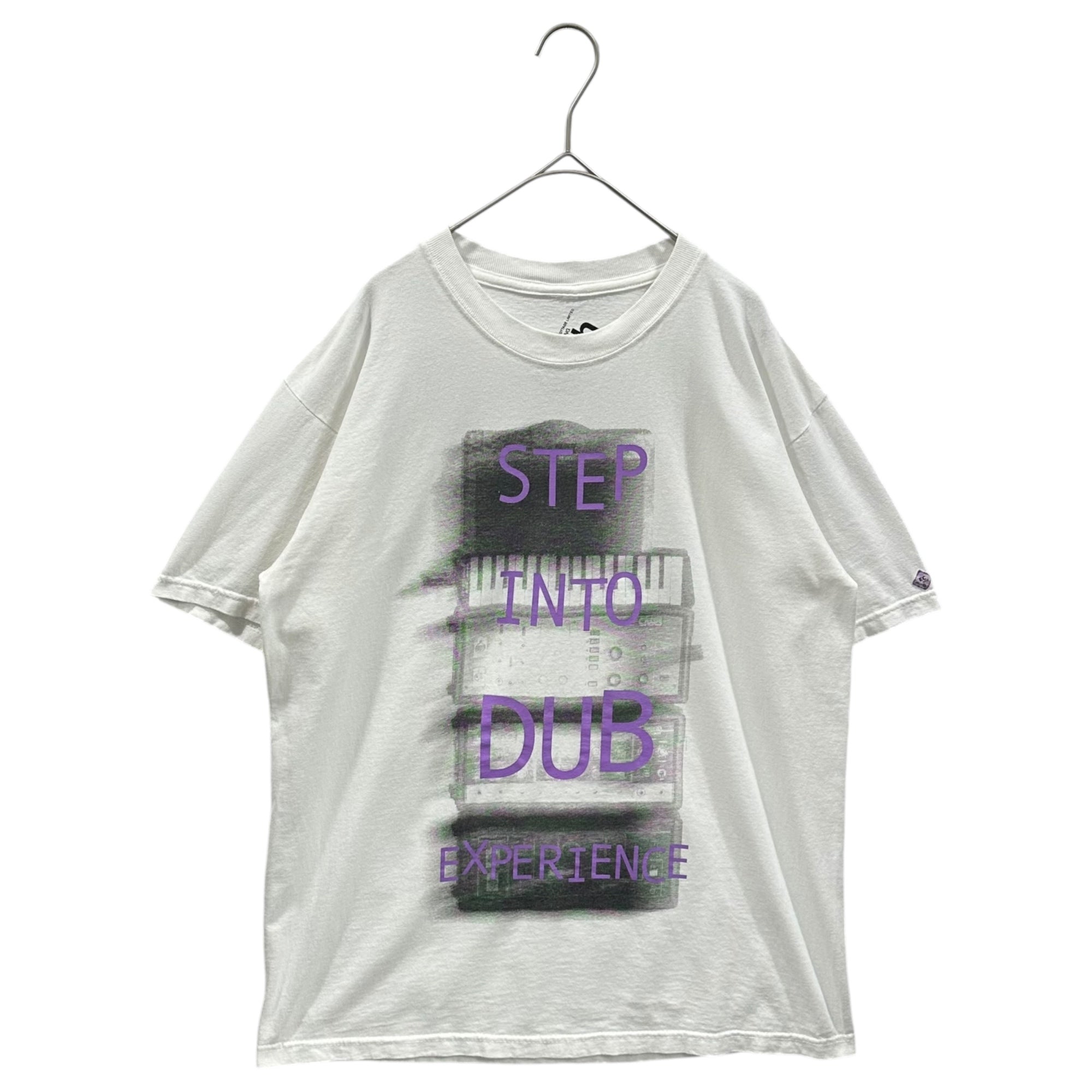 ELECTRIC COTTAGE(エレクトリックコテージ) 2002AW STEP INTO DUB Graphic s/s T-shirt グラフィック 半袖 Tシャツ L STEPPERS RECORDS コラボアイテム