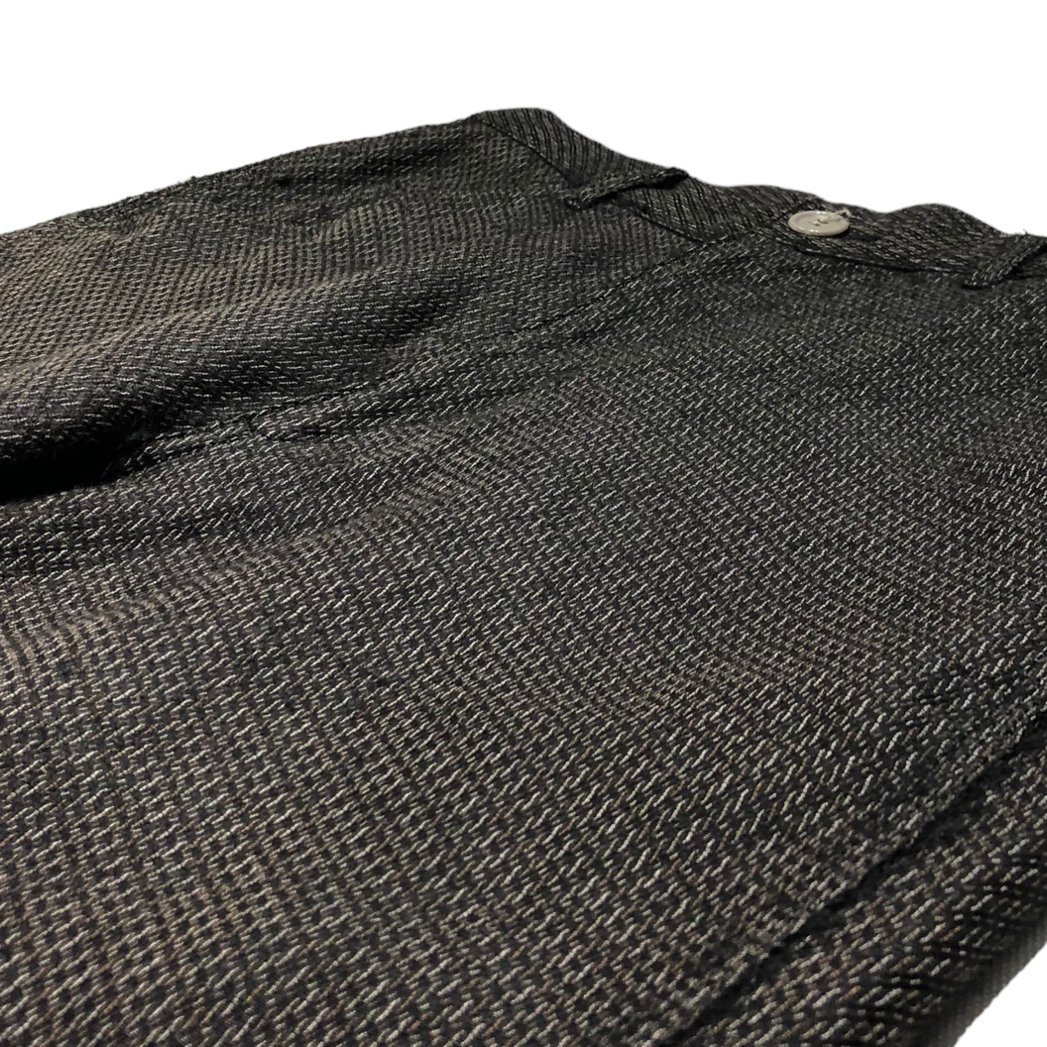 COMME des GARCONS HOMME PLUS(コムデギャルソンオムプリュス) 00's Pilled silk wool tapered pants ピリング加工 シルク ウール テーパードパンツ PP-04004M M ブラウン AD2000