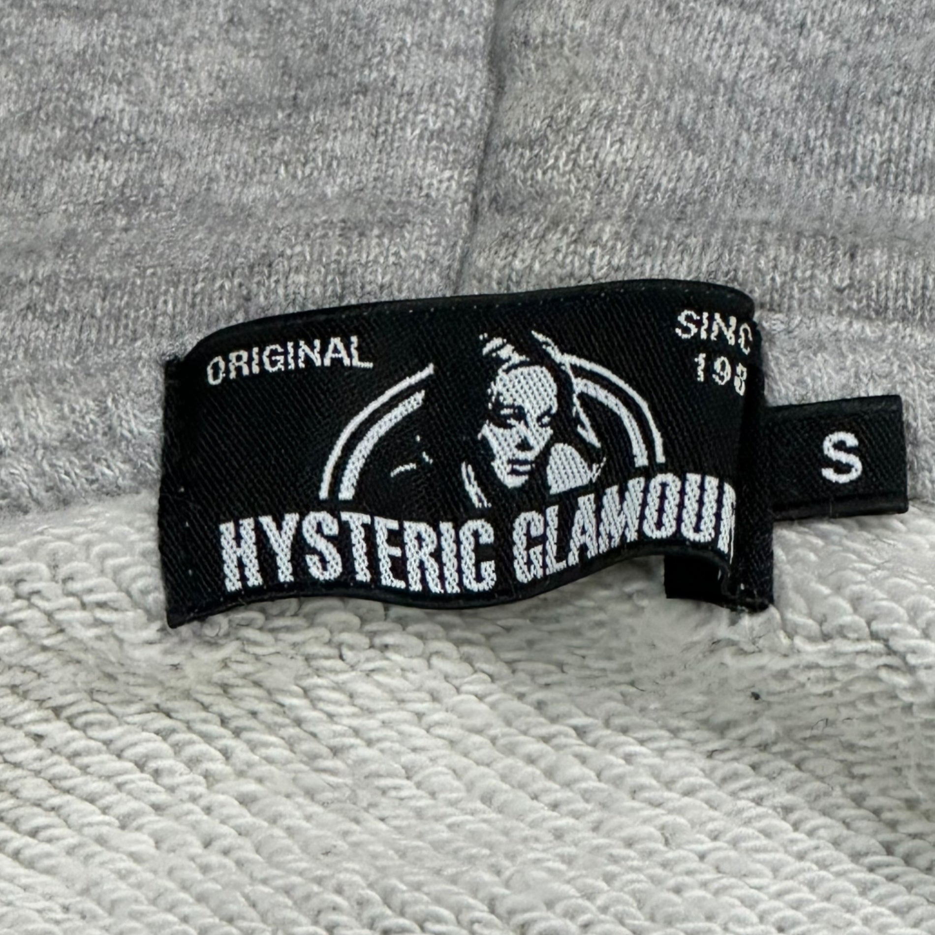 HYSTERIC GLAMOUR(ヒステリックグラマー) 17SS Hiss Girl Embroidered Zip Hoodie ヒス ガール 刺繍 ジップ パーカー 02171CF05 S グレー