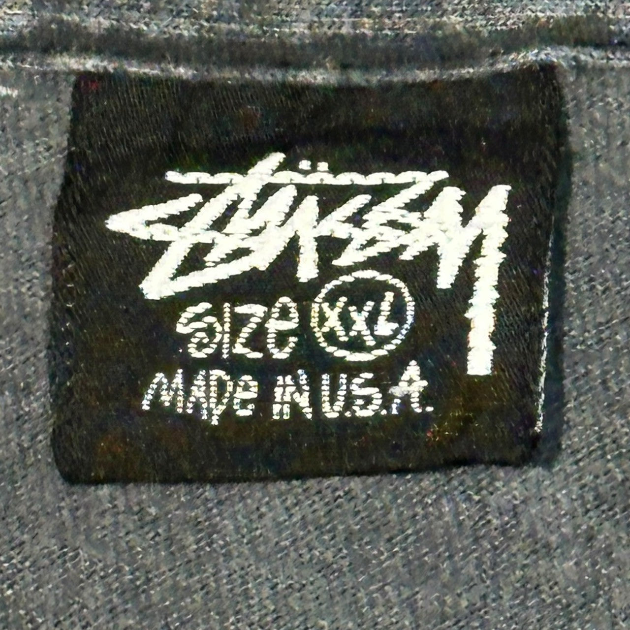 STUSSY(ステューシー) 80’s "IRIEROOTS" Rasta Big Logo Print Tee ラスタ ビッグ ロゴ Tシャツ XXL XXL ブラック(フェード) 80年代~ USA ヴィンテージ オールド OLD