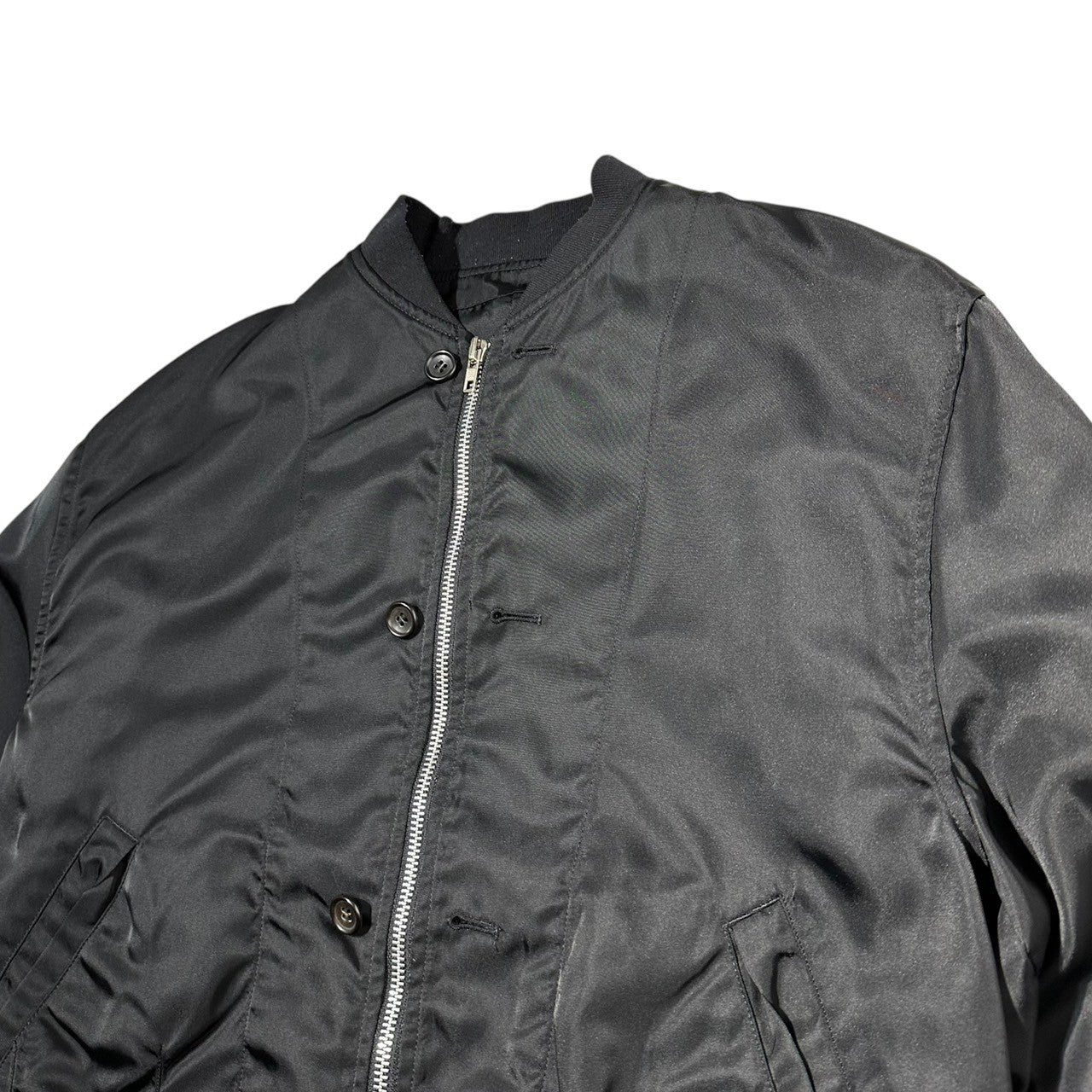 COMME des GARCONS HOMME PLUS(コムデギャルソンオムプリュス) 92SS Ethnic Period Hem Switch Archive Bomber Jacket エスニック期 裾切替 アーカイブ ボンバー ジャケット PJ-110490 M ブラック×マルチカラー AD1991