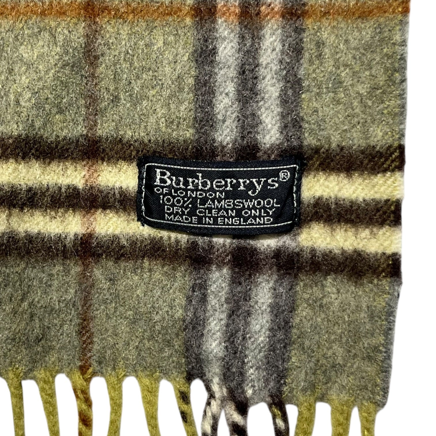 Burberrys(バーバリーズ) Burberry check wool muffler バーバリー チェック ウール マフラー グリーン×グレー ヴィンテージ タータン