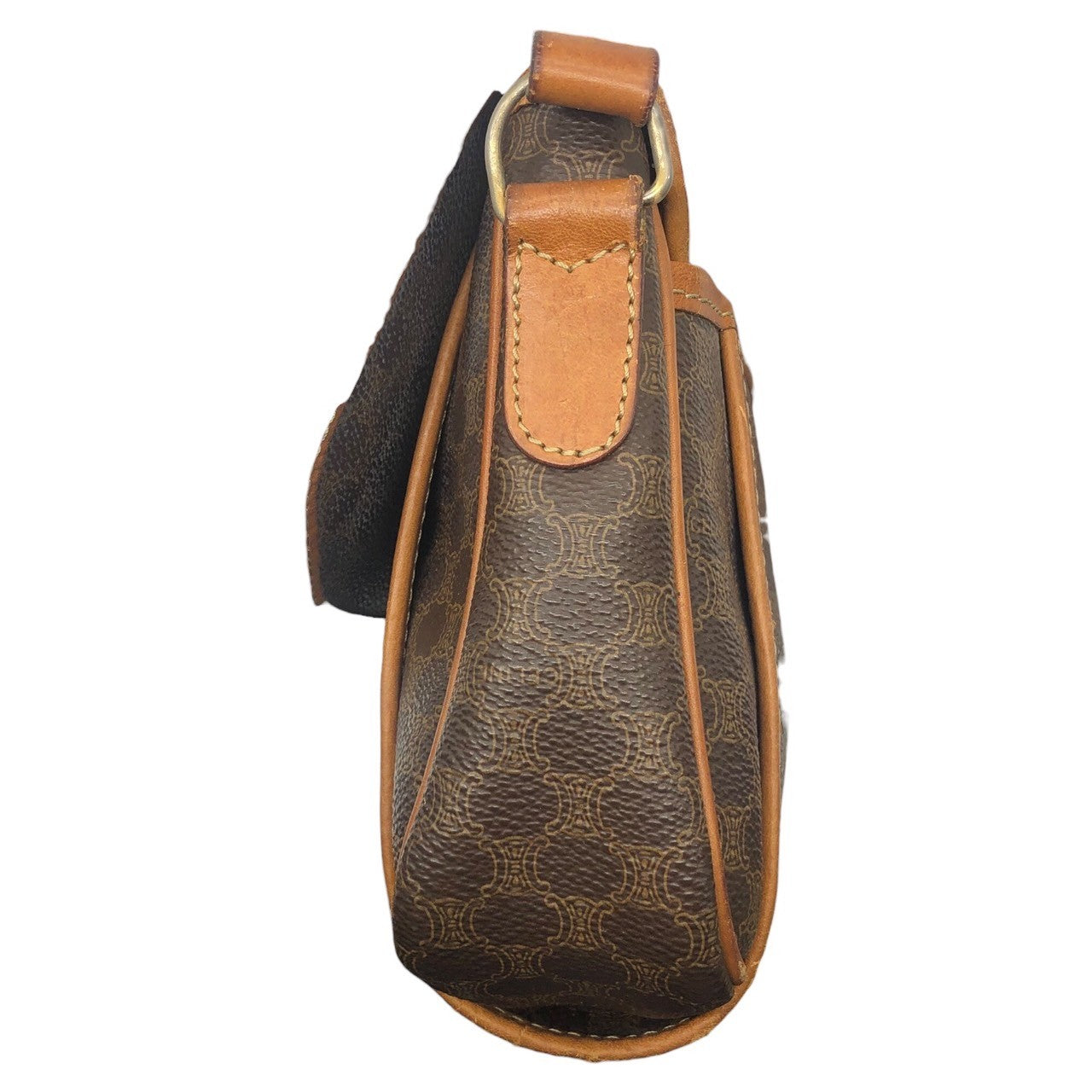 CELINE(セリーヌ) vintage macadam shoulder bag ヴィンテージ マカダム ショルダー バッグ F/09 ブラウン OLD