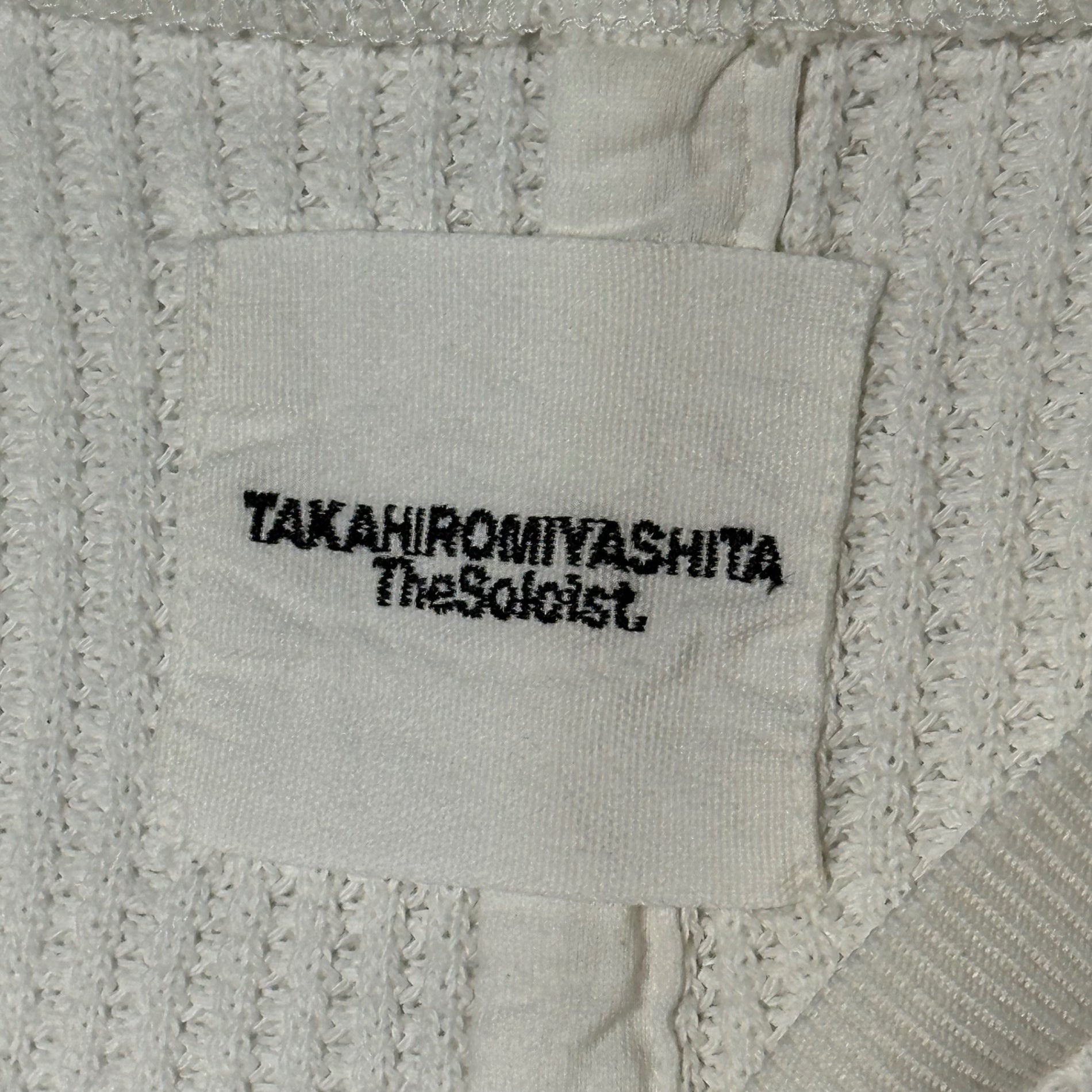 TAKAHIRO MIYASHITA The Soloist.(タカヒロミヤシタザソロイスト) Front V Thermal L/S Tee 前V サーマル 長袖 カットソー 0001bAW15 46 ホワイト