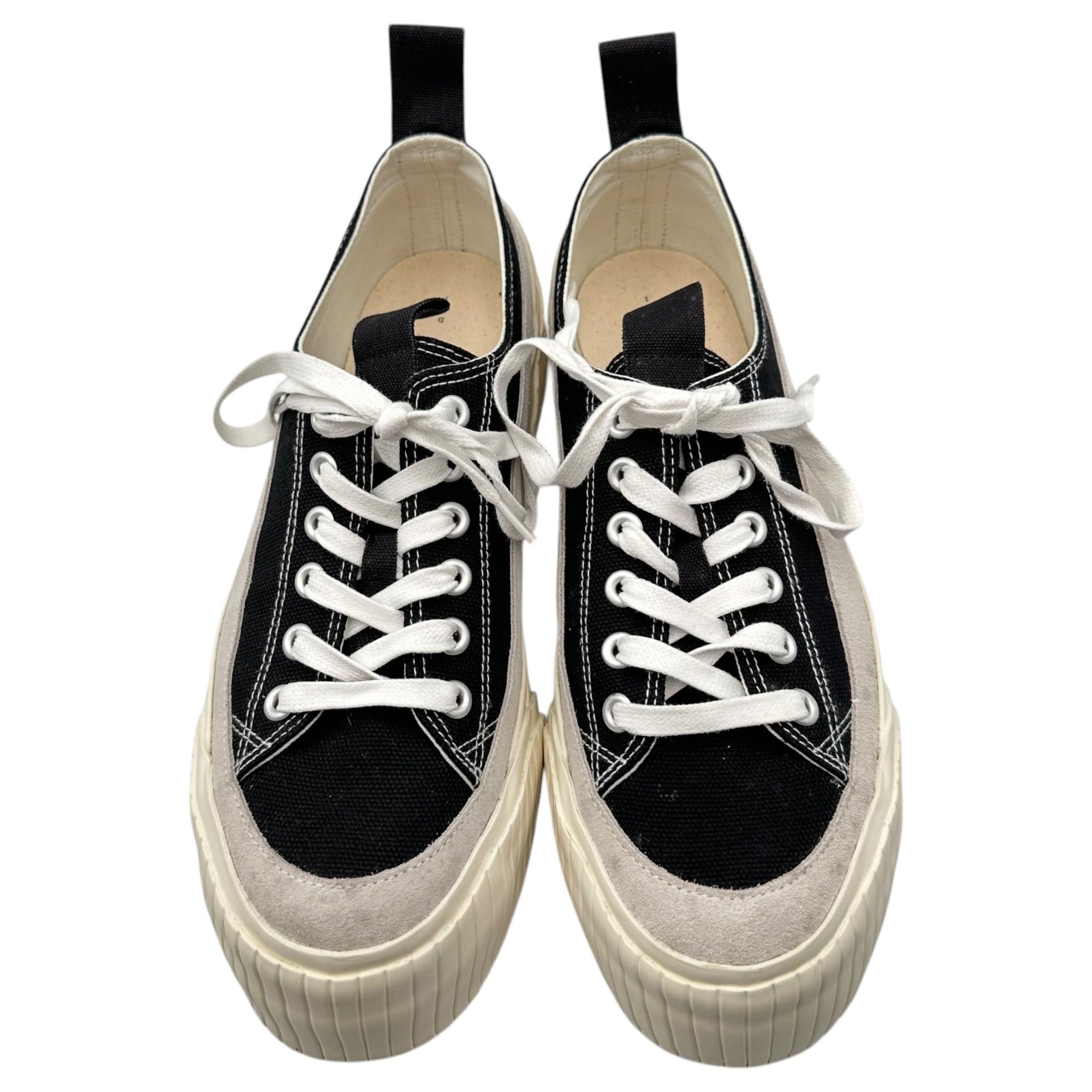 The Viridi-anne(ザヴィリディアン) Low Cut Sneaker ローカット スニーカー VI-3474-09 2 ホワイト×ブラック 厚底 スウェード