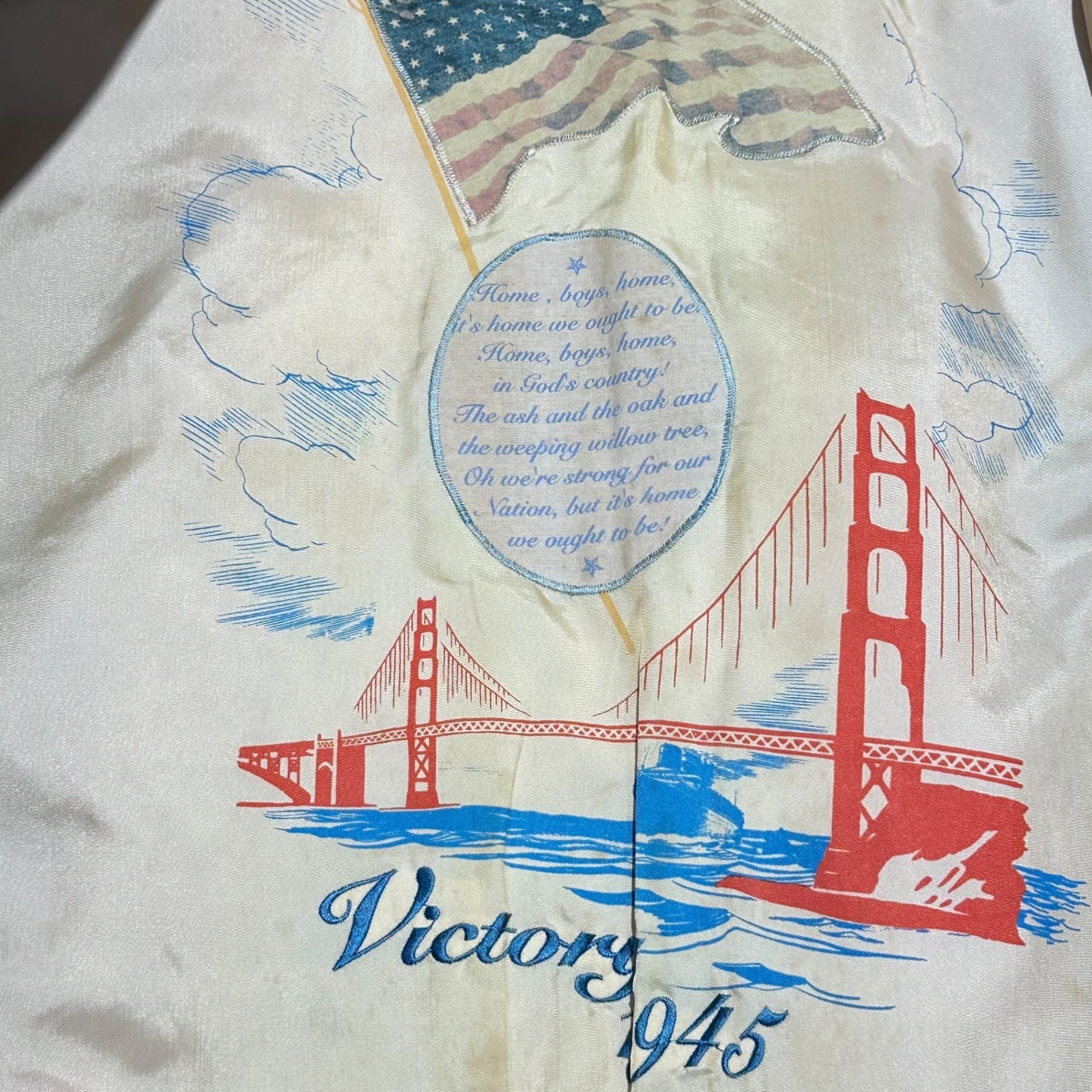 AVIREX(アヴィレックス) 90's A-2 LEATHER FLIGHT JACKET ガール バックペイント レザー フライト ジャケット L ブラウン 90年代 ヴィンテージ ミリタリー Victory 1945