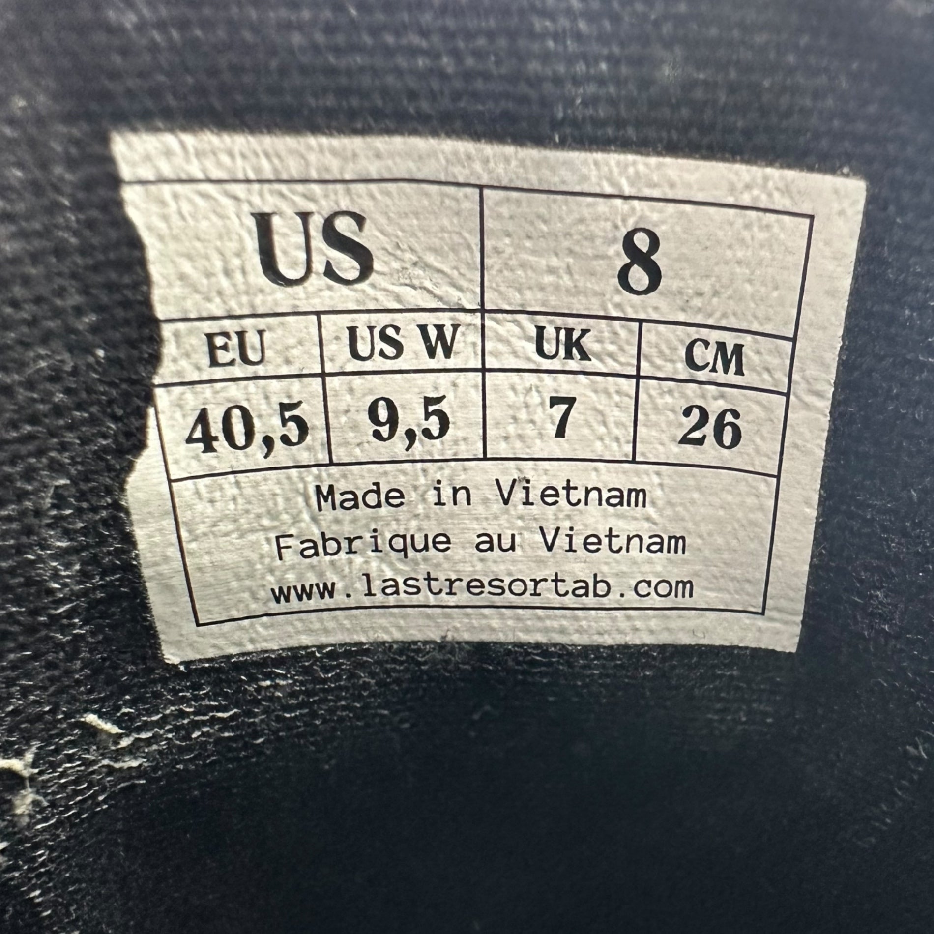 Last Resort AB(ラストリゾートエービー) All suede moccasin shoes オールスウェード モカシン シューズ VM006-MOC SUEDE 26cm ブラック 箱付 スニーカー スケートボード