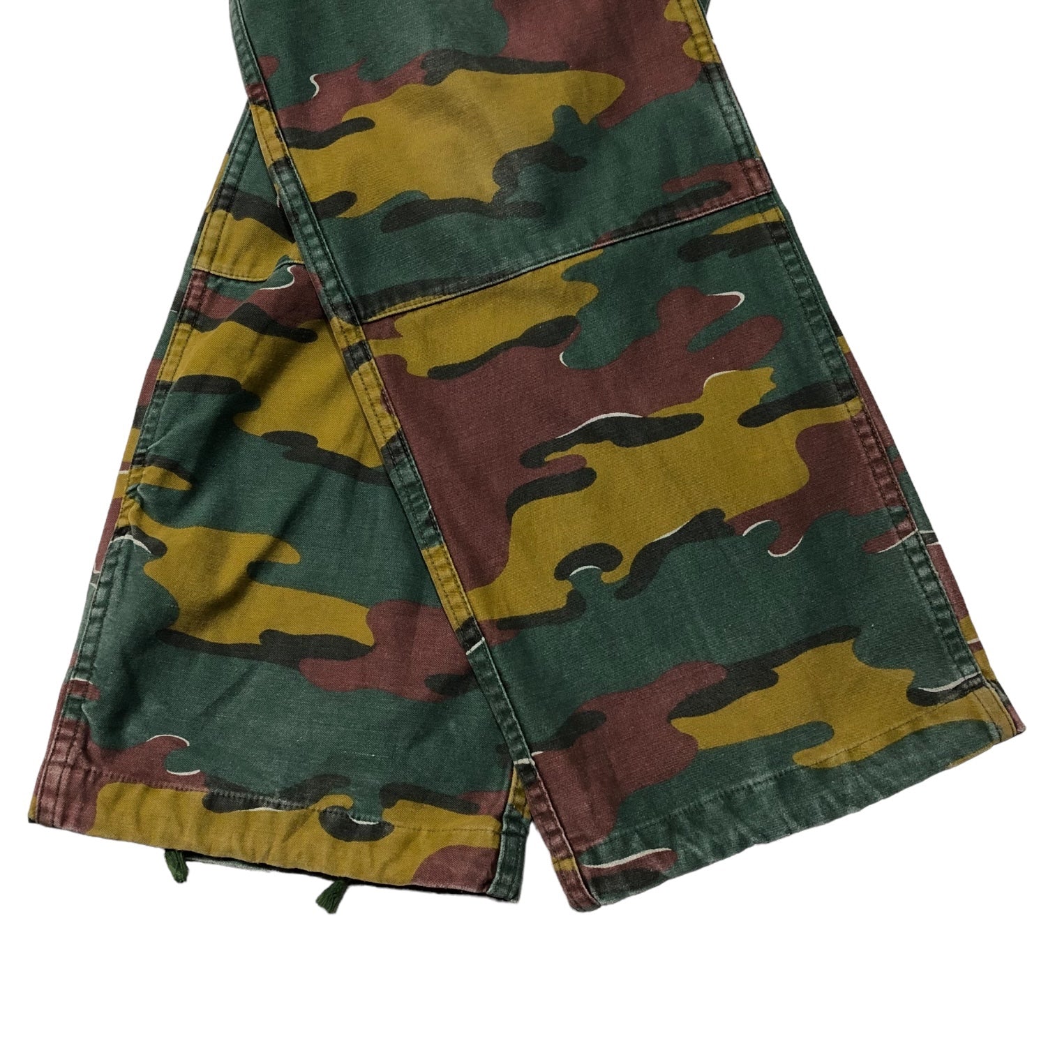 belgian army(ベルギー軍) M-90 Jigsaw camo double knee cargo pants ジグゾーカモ ダブルニー カーゴ パンツ 表記消え(L程度) ブラウン×グリーン カモフラ