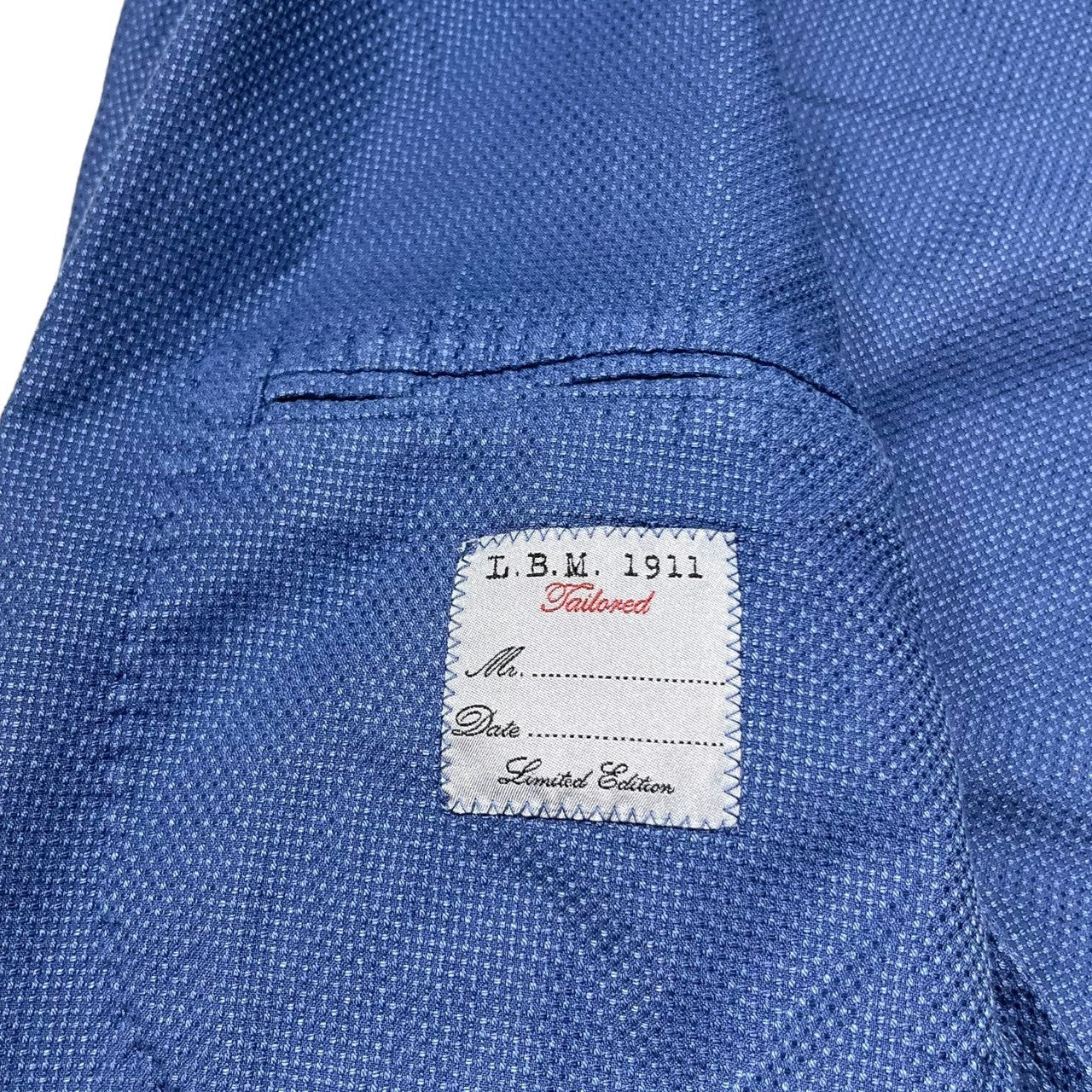 L.B.M.1911(エルビーエム1911) 2B tailored jacket テーラード ジャケット 52(XL程度) スカイブルー アンコン ドレス スーツ ビジネス
