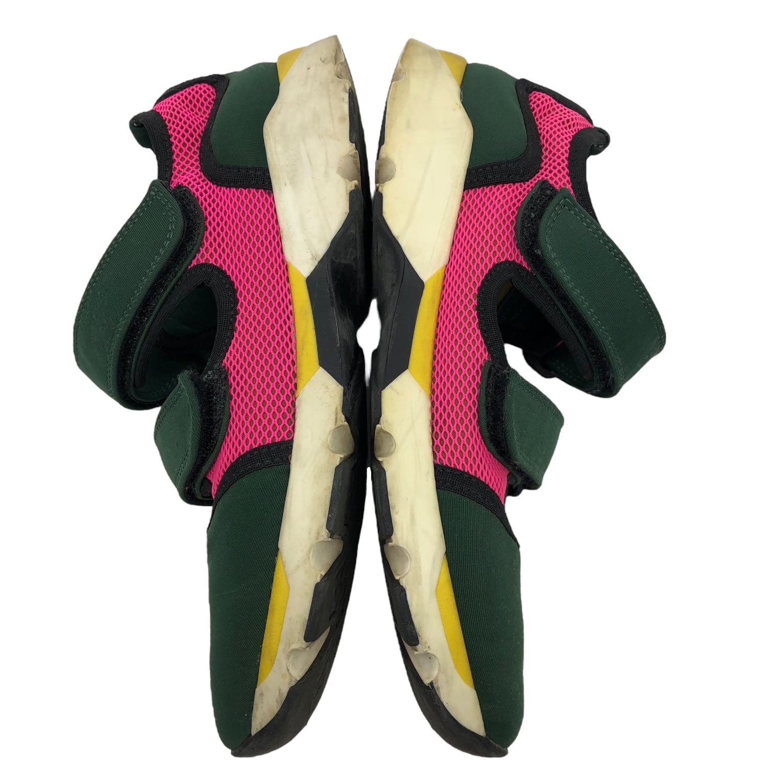 MARNI(マルニ) ネオプレン ベルクロシューズ ストラップ サンダル スニーカー 38(24cm程度) グリーン×ピンク