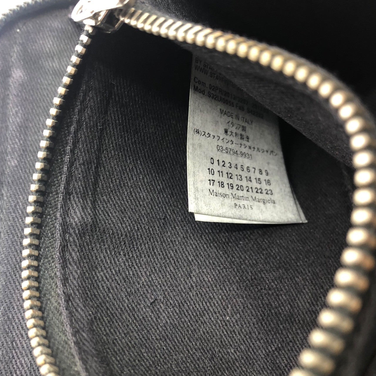 MM6(エムエムシックス) 13AW velor long wallet ベロア 長財布 S32UI0055 ライトブルー