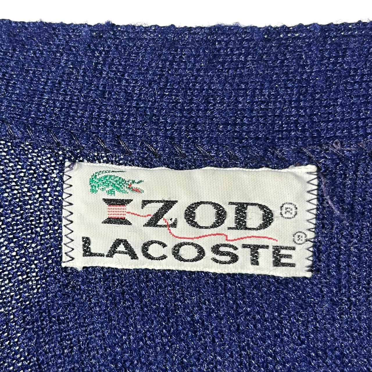 LACOSTE(ラコステ) 80's IZOD vintage knit cardigan ヴィンテージ ニット カーディガン XL ブルー 80年代~