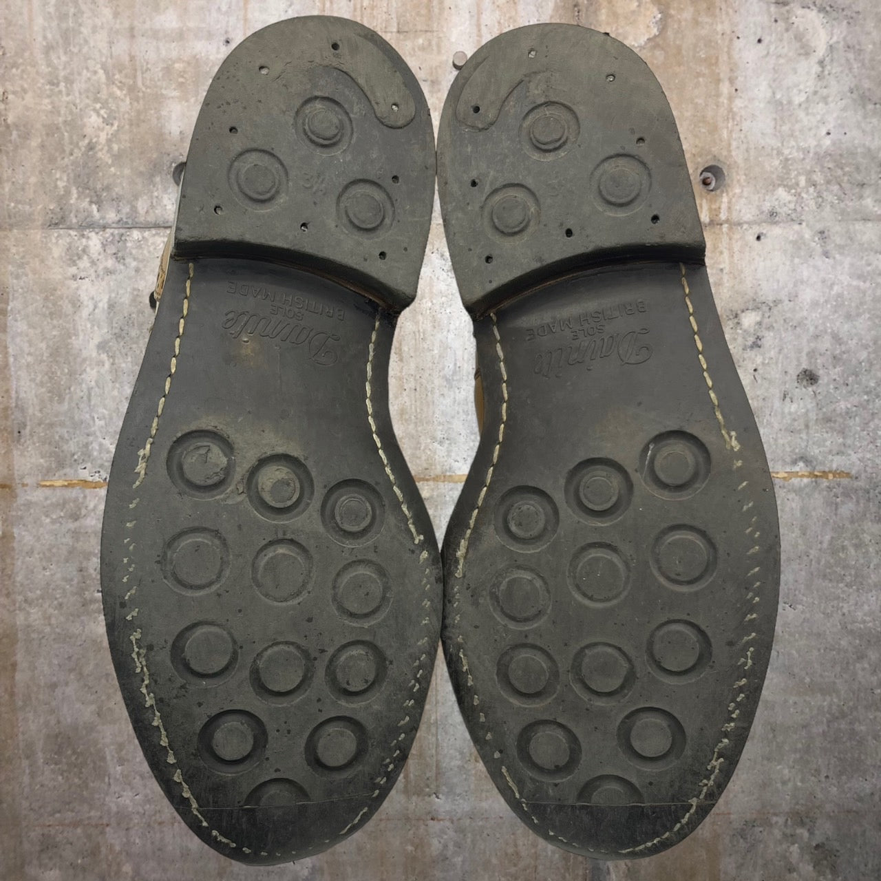 Tricker's(トリッカーズ) サイドゴアウィングチップブーツ 901866 6 1/2(25.5cm程度) ベージュ