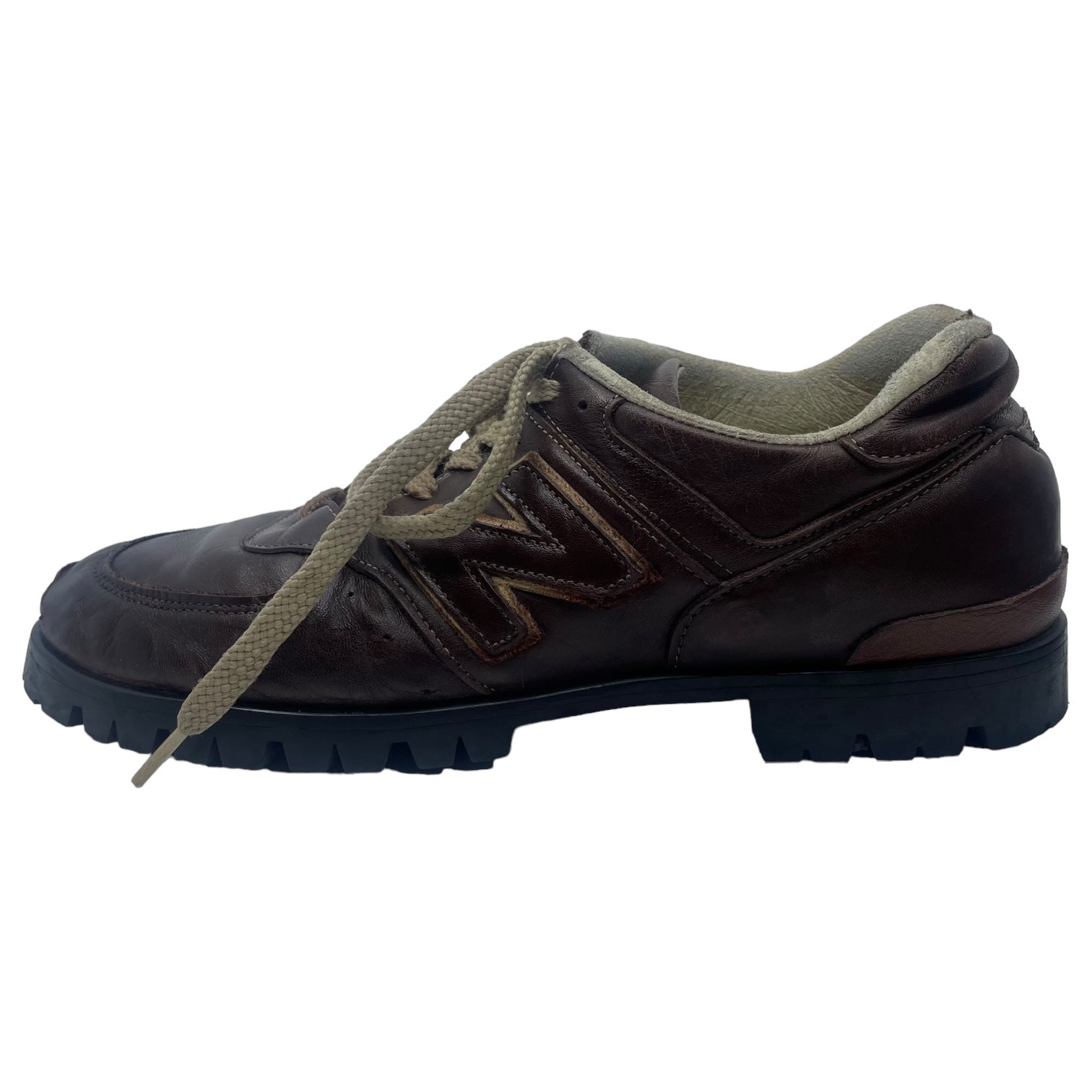 NEW BALANCE(ニューバランス) boots custom leather sneakers 「576 UK MADE」 ブーツカスタム レザースニーカー LM576NB SIZE 27.5 ブラウン リミテッドエディション個人カスタム オールソールカスタムメイド品 一点物