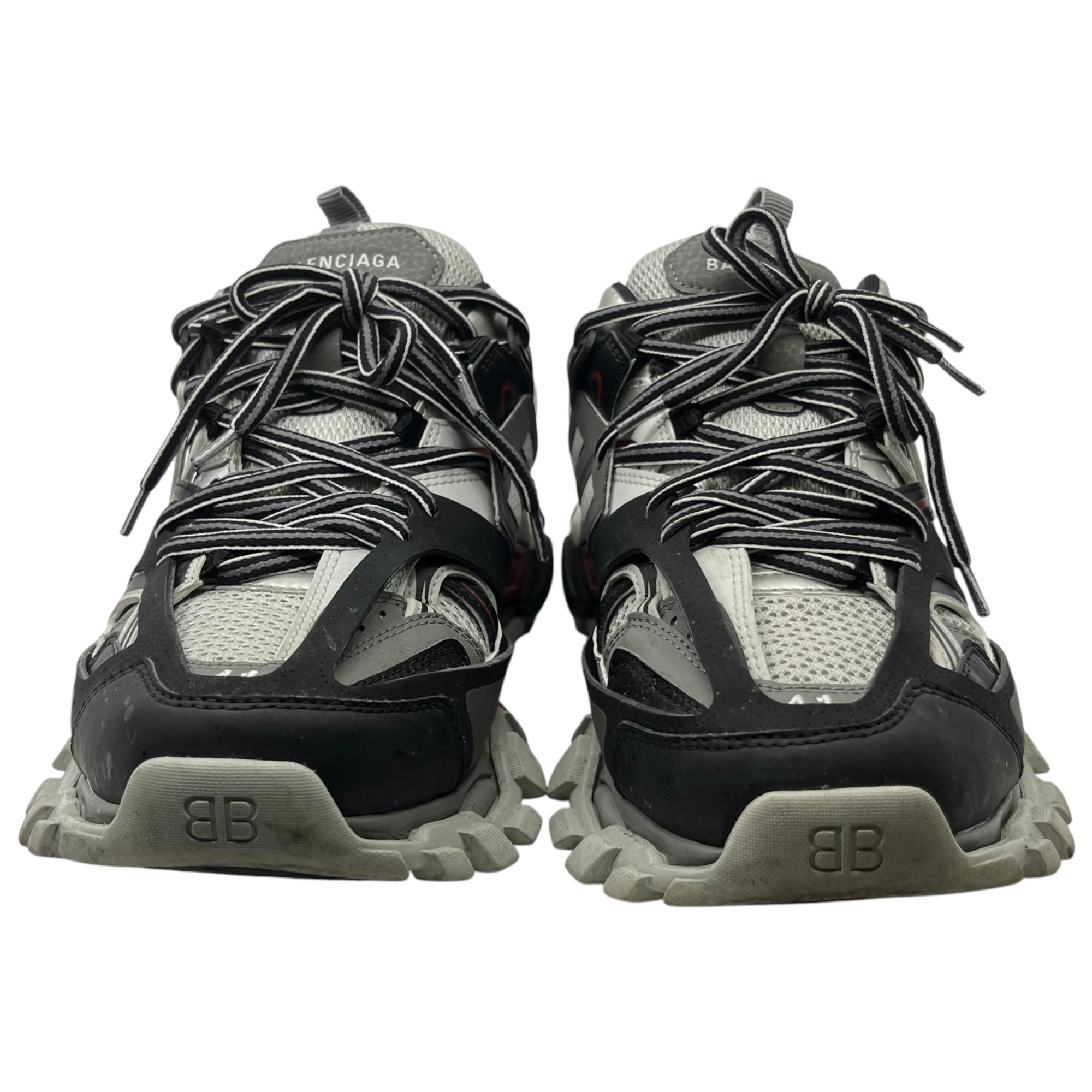 BALENCIAGA(バレンシアガ) TRACK Sneakers トラック ローカット スニーカー 542023 27cm グレー×ブラック×レッド