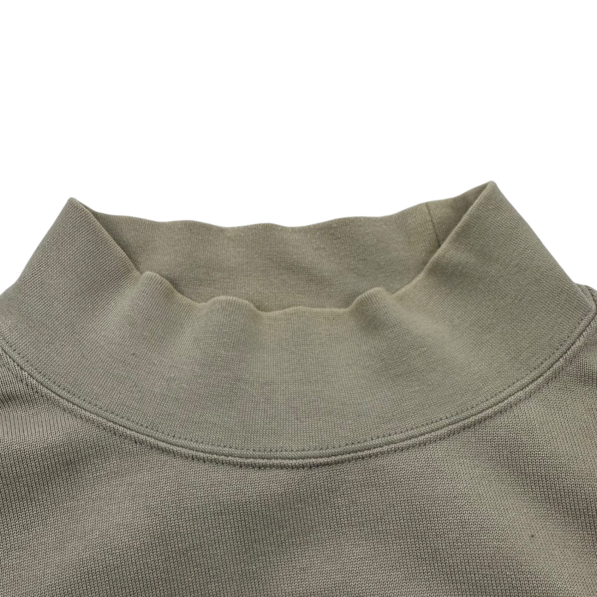 Graphpaper(グラフペーパー) Heavy Weight Mock Neck Hem Rib Tee ヘヴィーウェイト モック ネック 長袖 カットソー GM203-70114 1 グレー