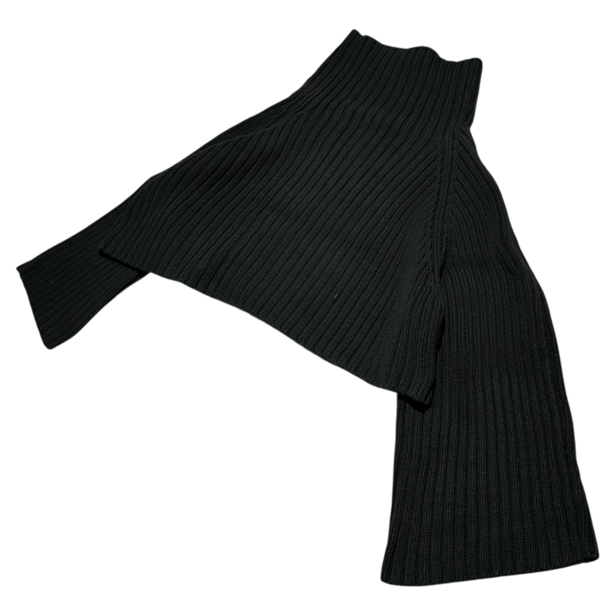 Y's(ワイズ) Short length thick ribbed turtleneck cotton knit ショート丈 太リブ タートルネック コットン ニット YQ-K04-075 3(L) ブラック